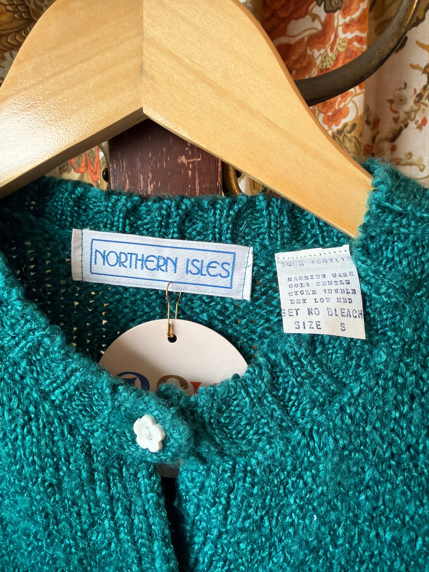 1980's Fuzzy Acrylic Cardigan | Northern Isles