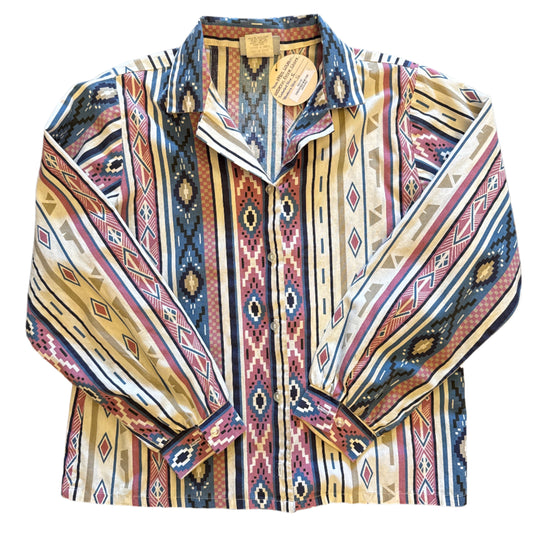 1990's Southwestern Print Shirt | Blair