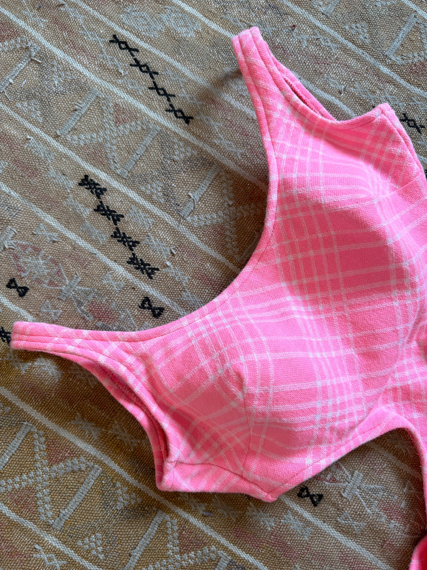 1960's/70's Cutout Pink Gingham Swimsuit | Sears