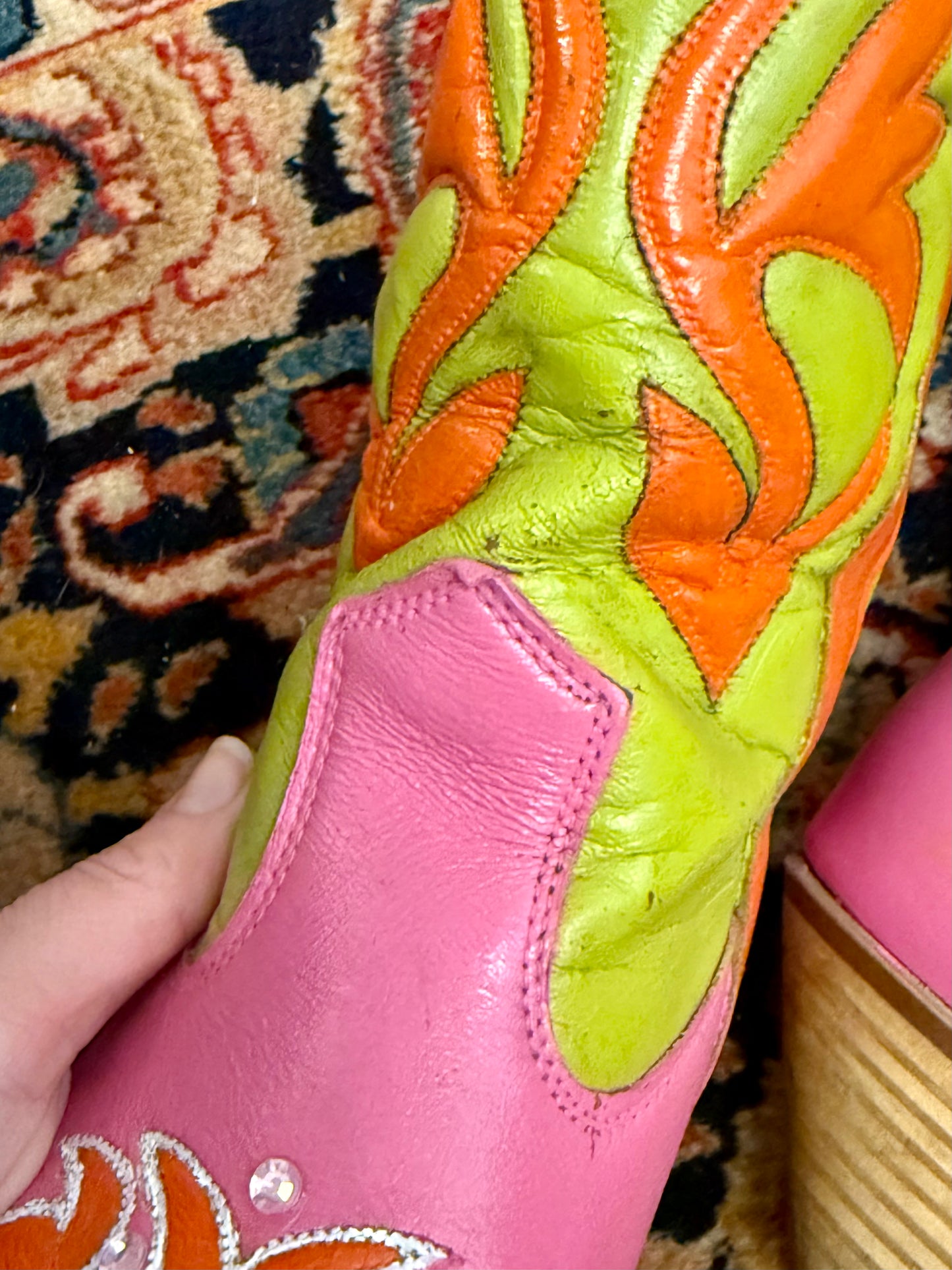 Hand Painted 1980’s Capezio Boots 8.5