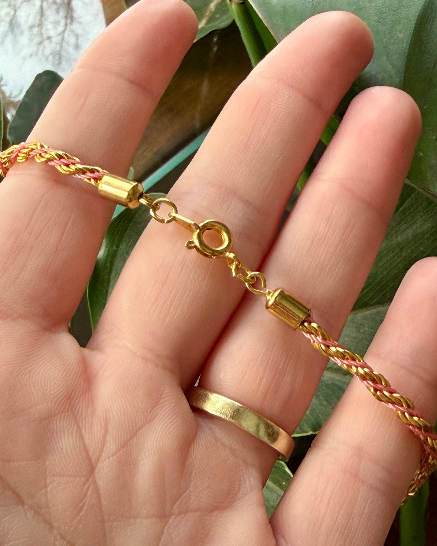 Vintage Rose Enamel Gold Tone Locket