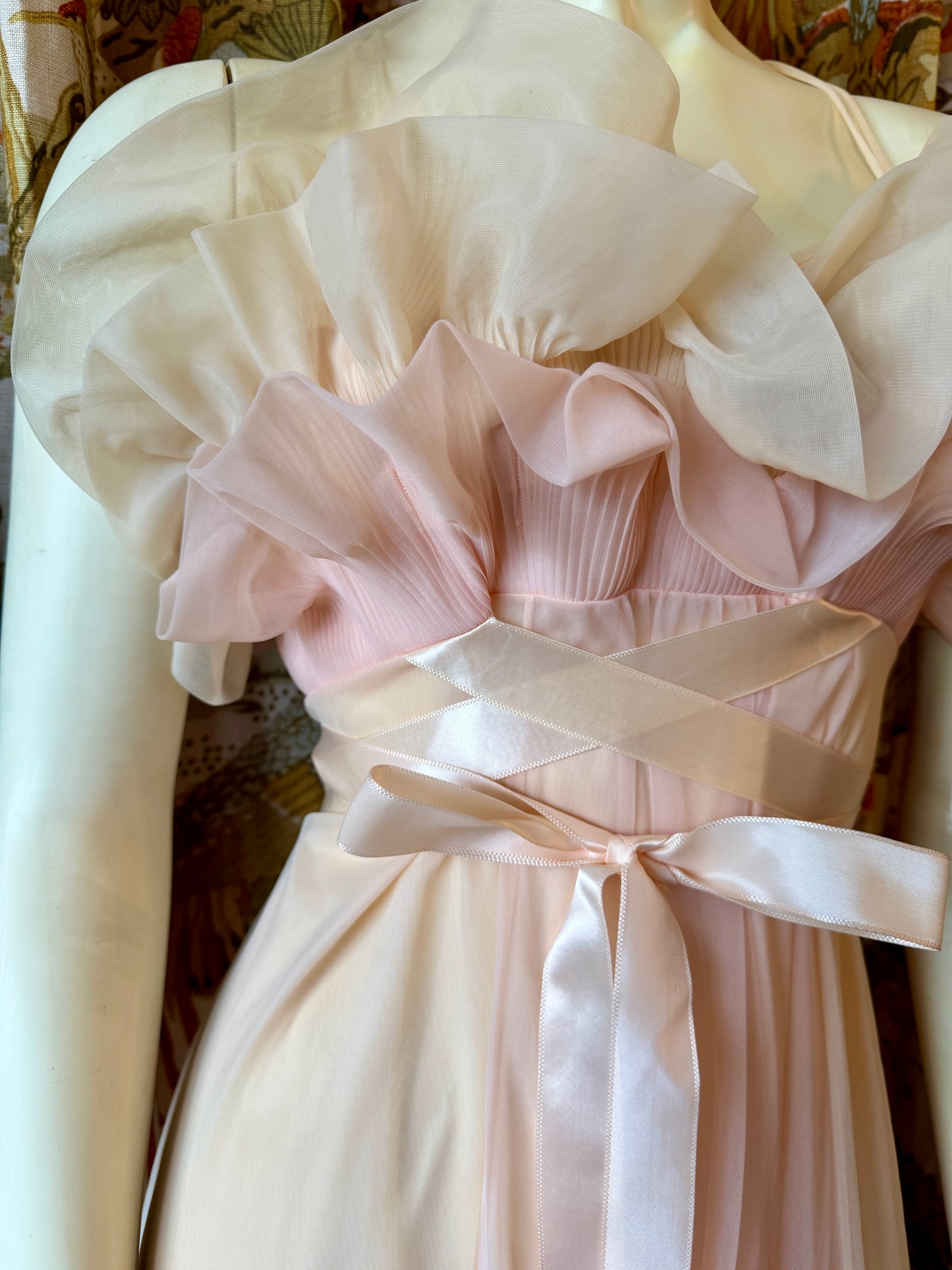 1960's Ruffle Top Nightgown/House Dress | Vanity Fair