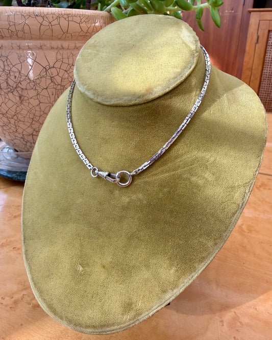 Antique White Gold Filled Watch Fob | S.O. Bigney and Co