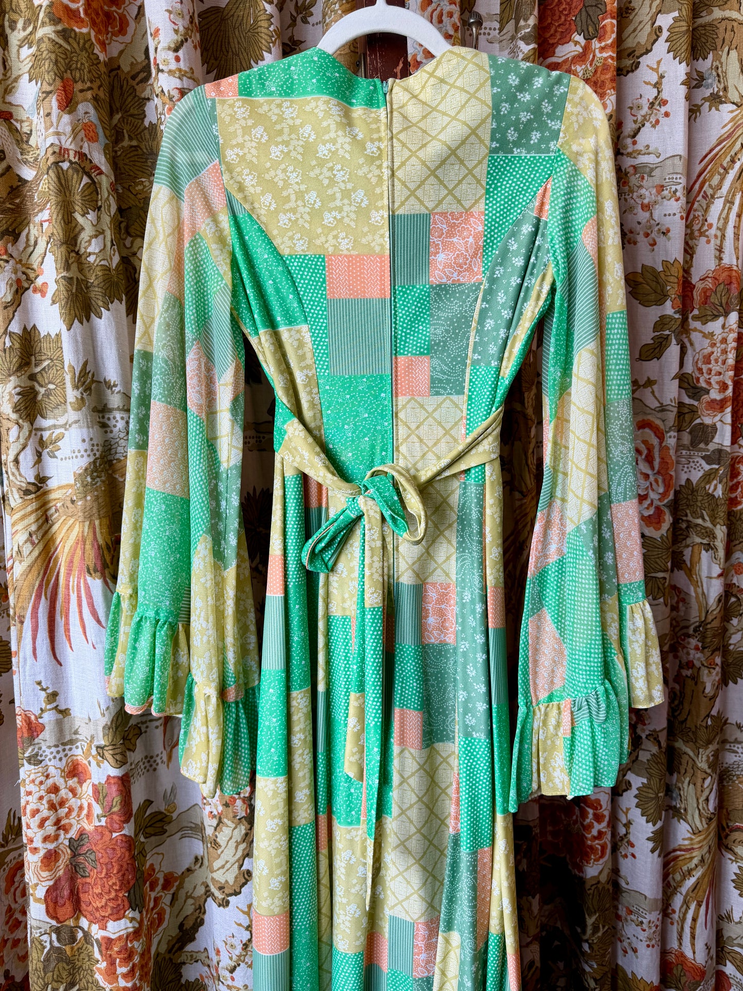 1970's "Patchwork" Angel Wing Dress