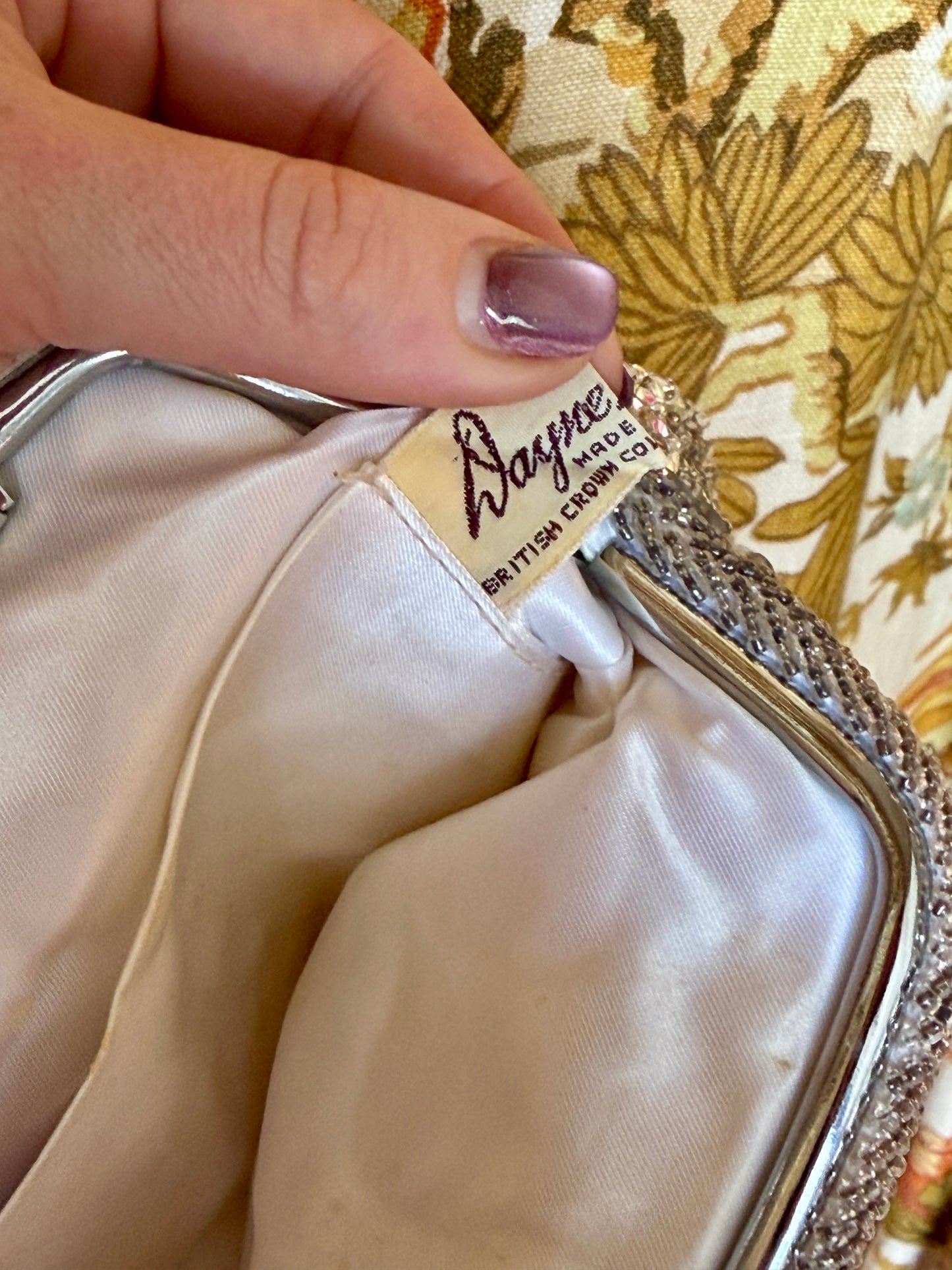 Vintage Silver Beaded Handbag | Dayne Taylor