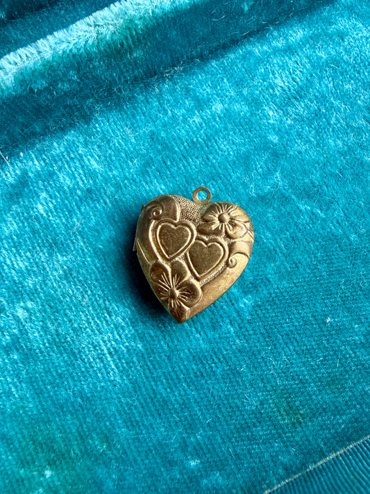 Antique Gold Filled Heart Locket