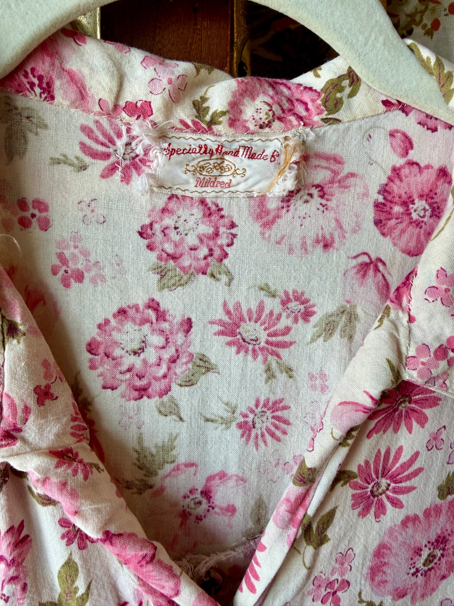 1950’s/60’s Pink Floral House Dress