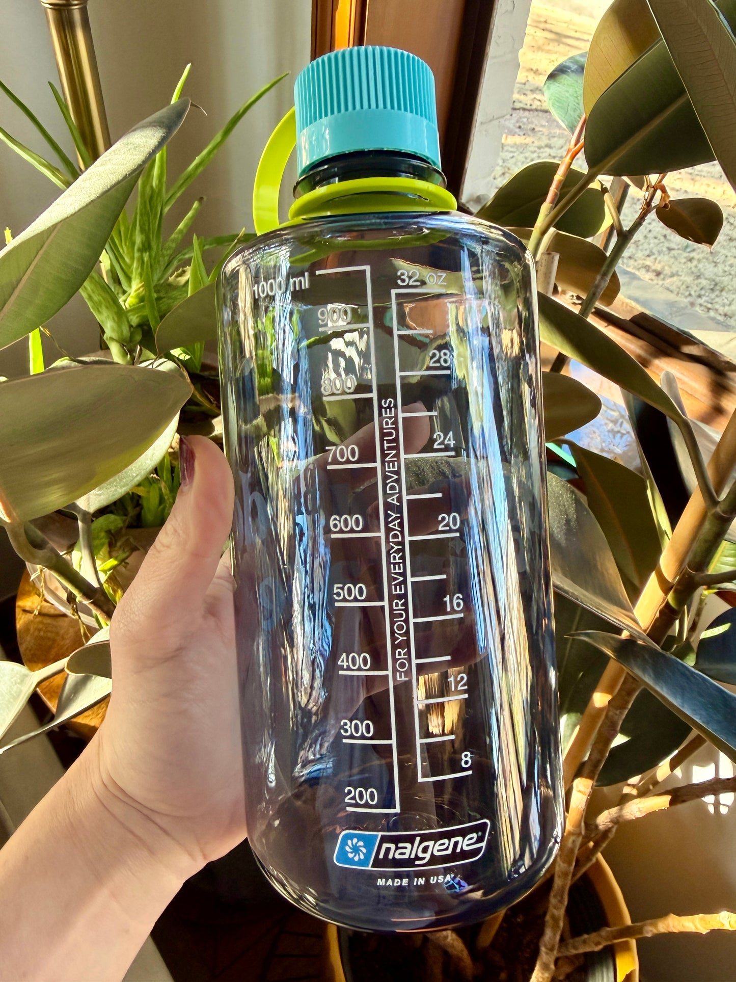 Branded Blue Suede Vintage Water Bottle