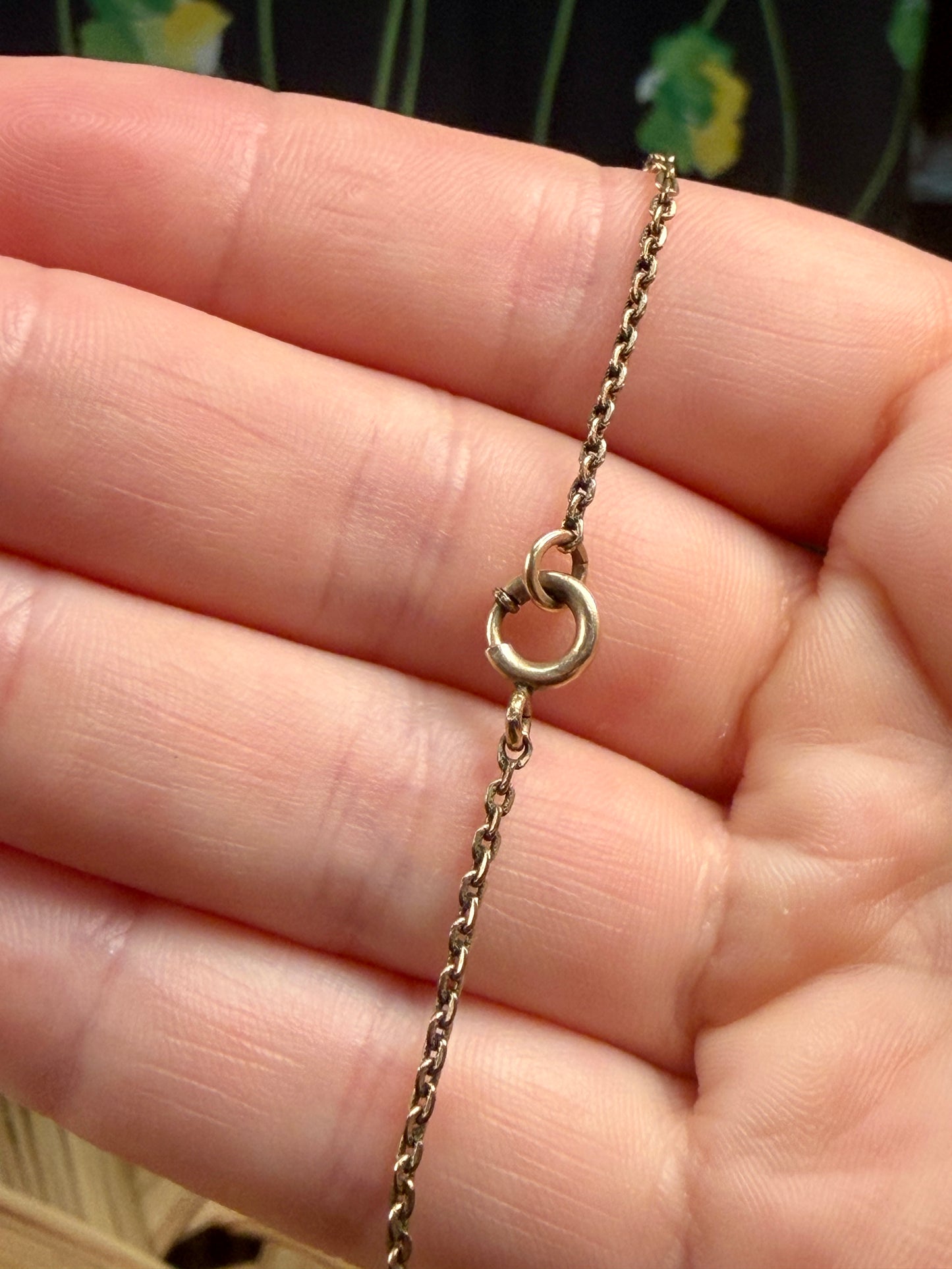1911 "LVE" Etched Edwardian Locket | SKM & Co