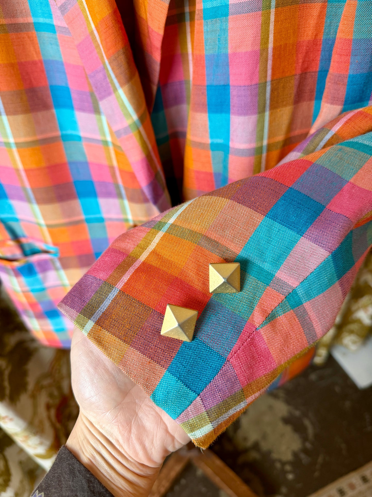 1980's Neon Madras Blazer | Lilli Ann Collections