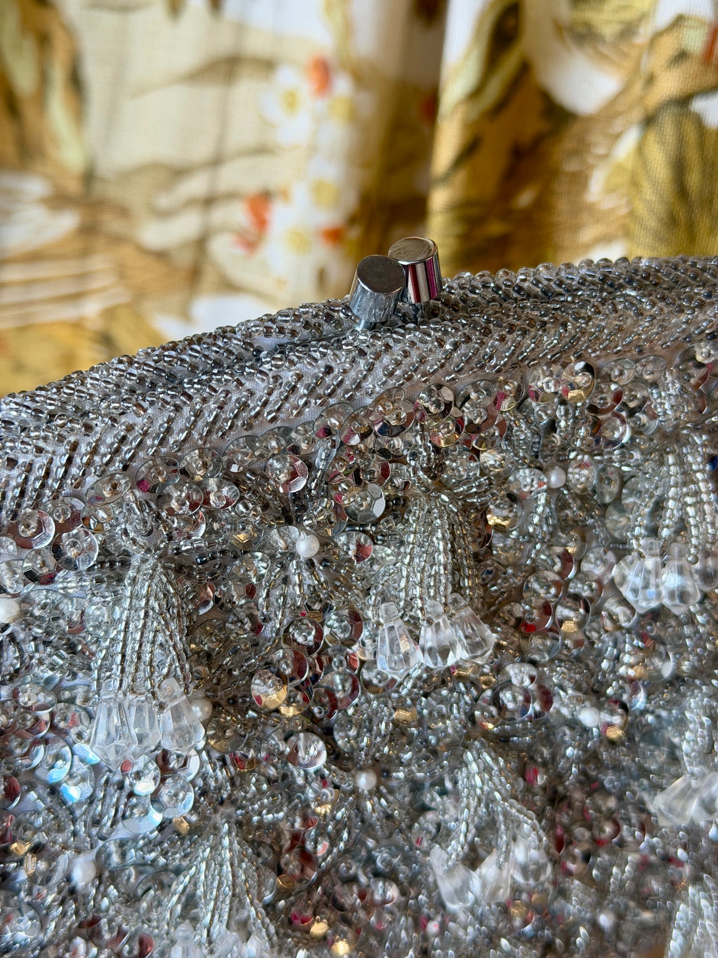 Vintage Silver Beaded Handbag | Dayne Taylor