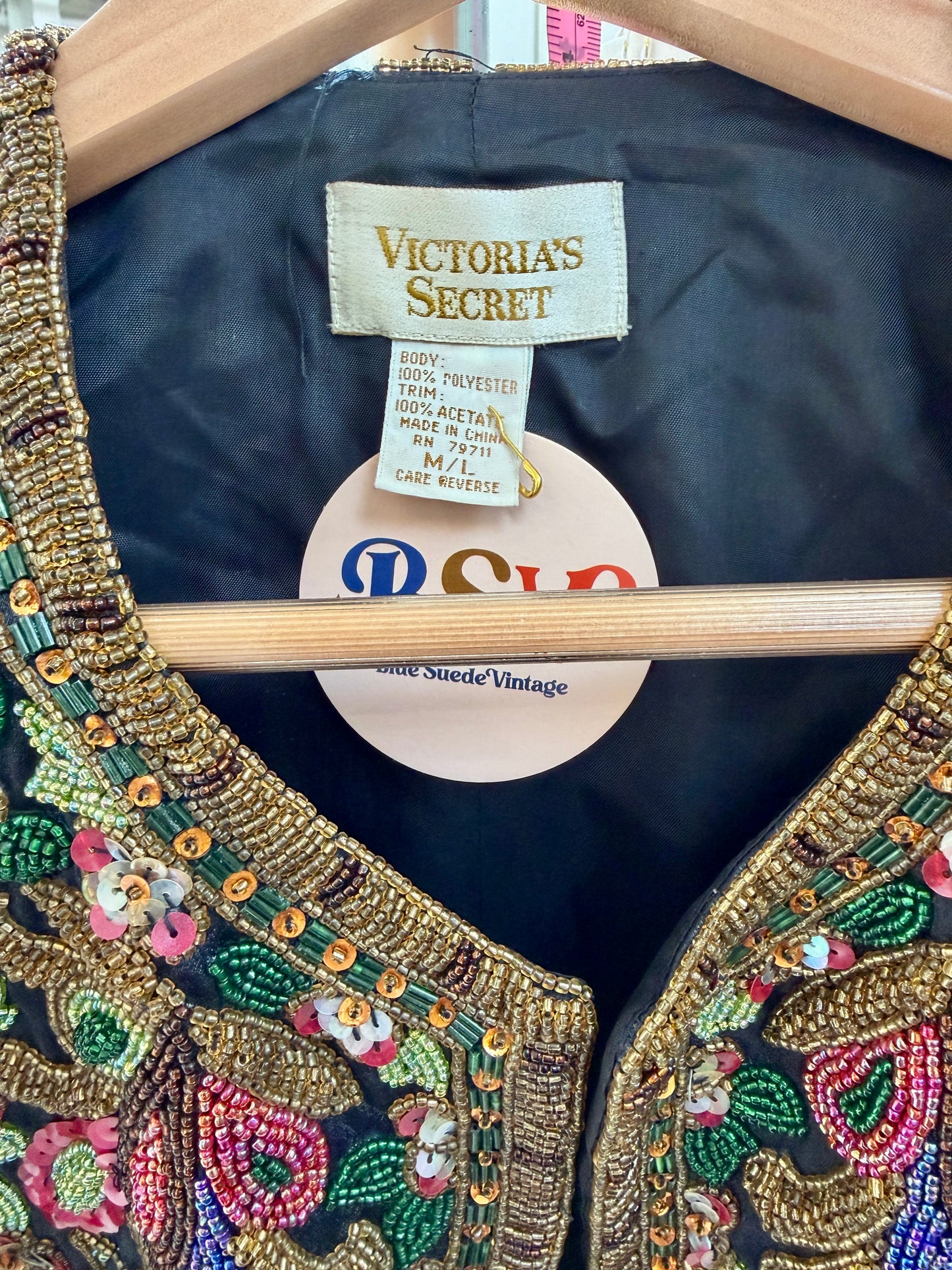 1980's Gold Label Sequin Jacket | Victoria's Secret