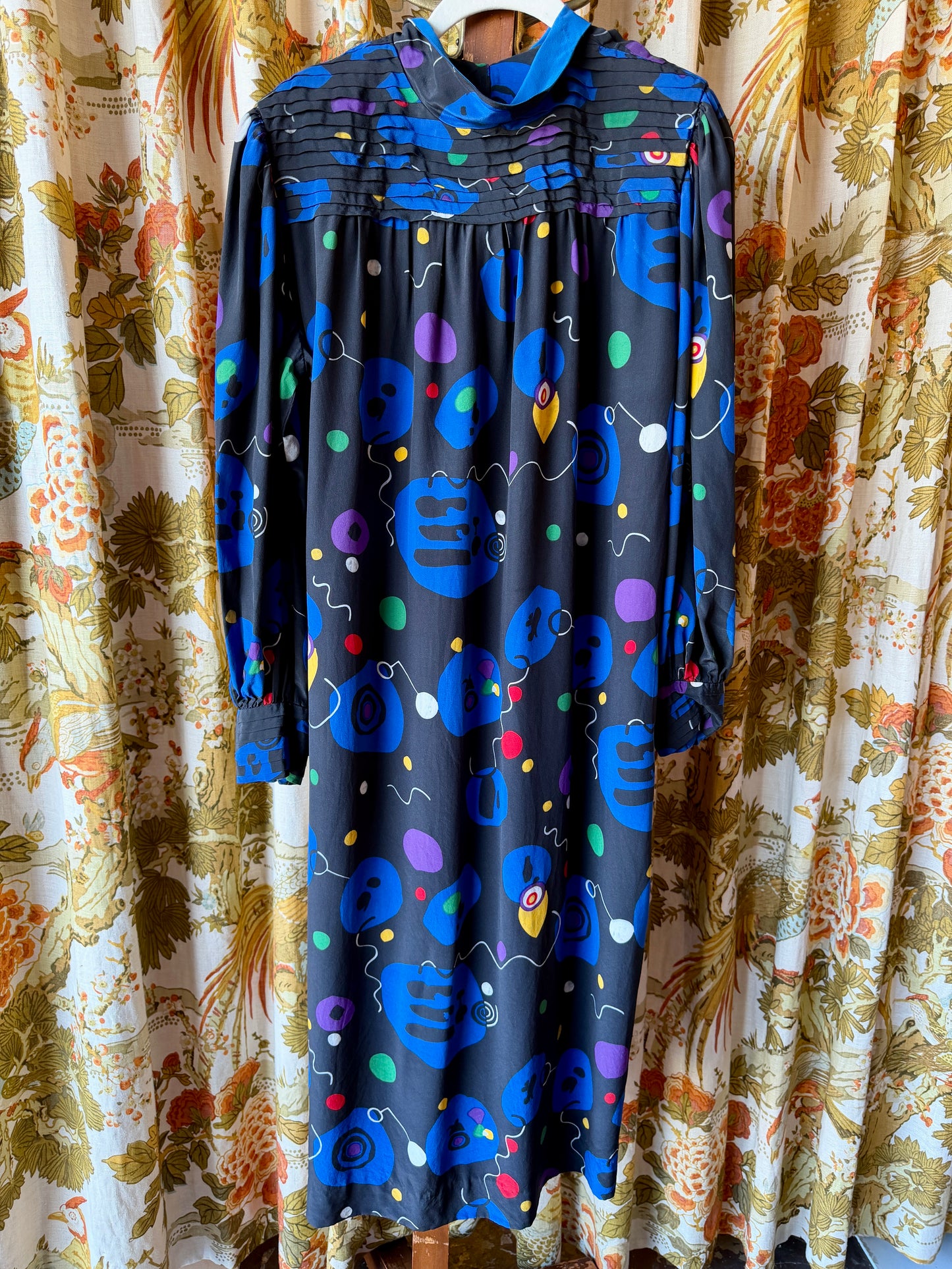 1980's Abstract Silk Dress | Ciao Ltd.