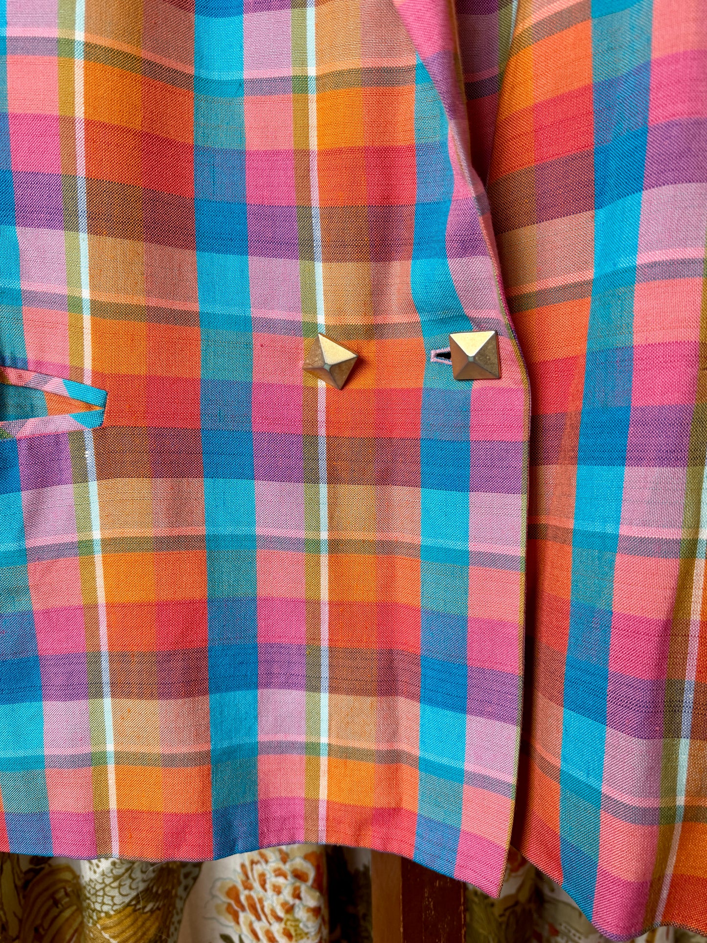 1980's Neon Madras Blazer | Lilli Ann Collections
