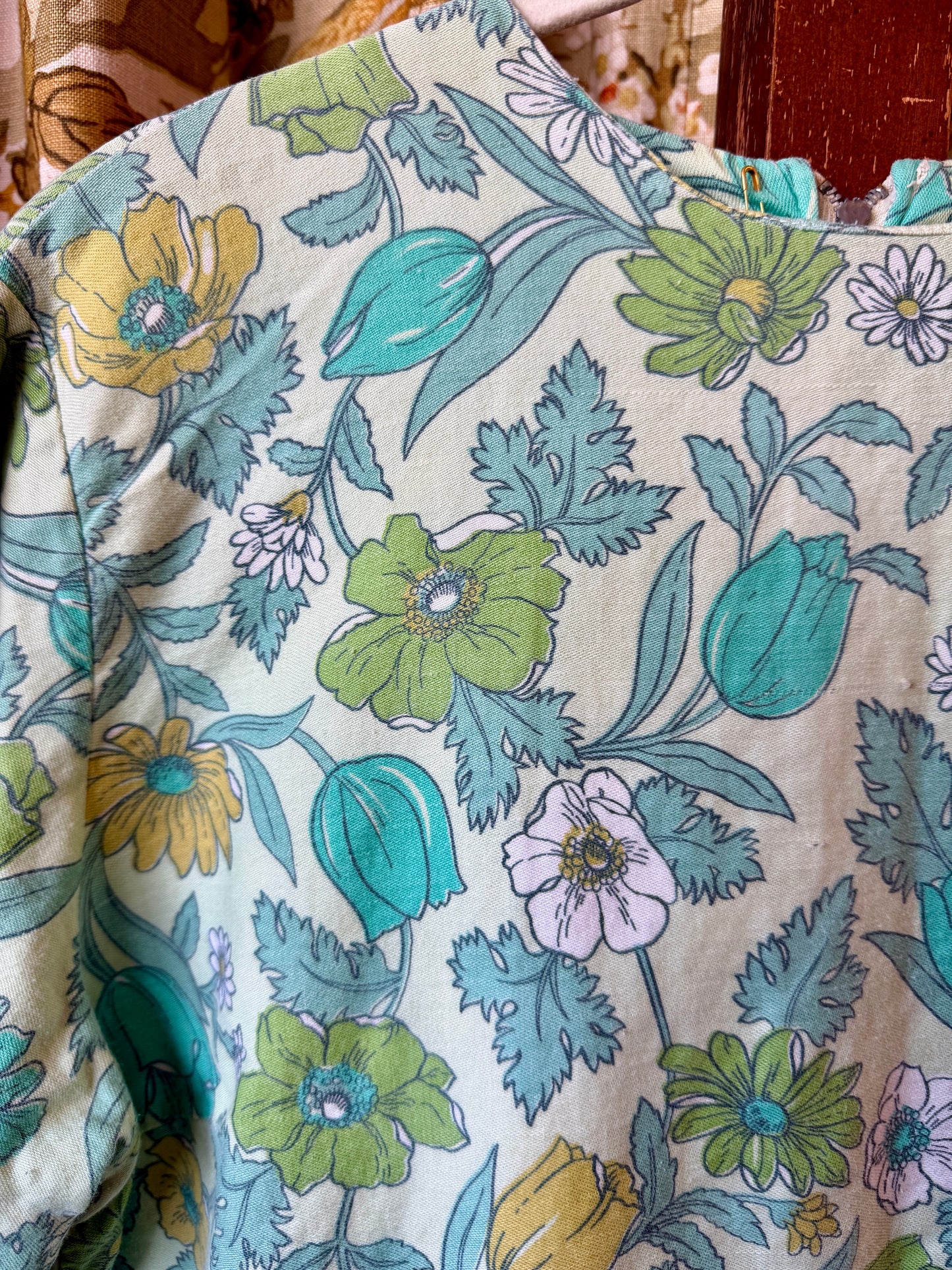 1960's/70's Soft Washed Floral Crop Top