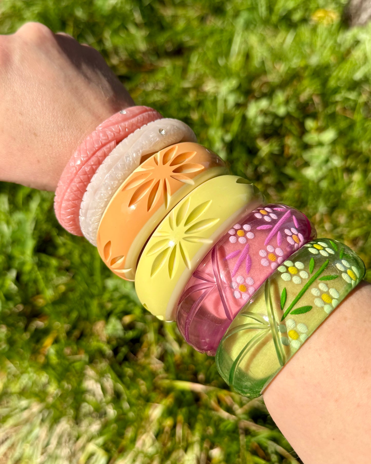 Etched Starburst Bangle