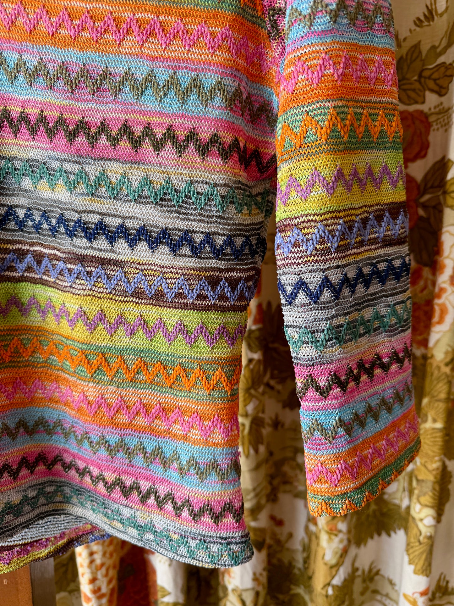 1990's/Y2K Missoni Style Blouse | Cute Girl