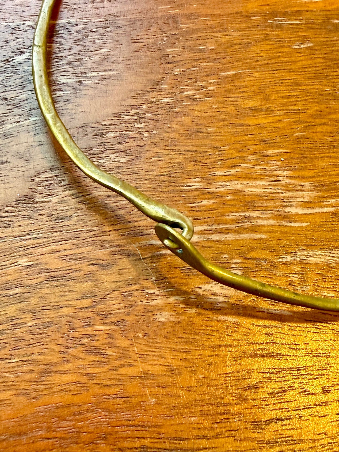 Brass Art Nouveau Brutalist Necklace | Stephen Burr