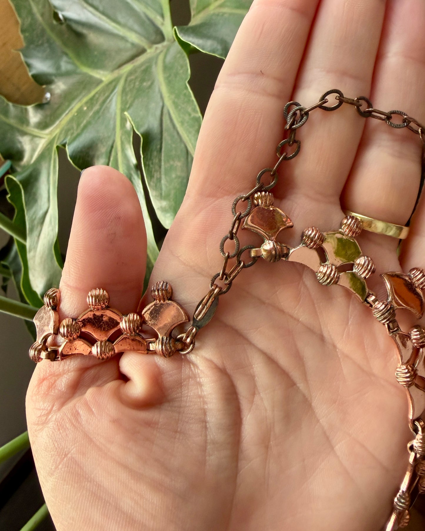 1950's Copper Collar Necklace | Renoir