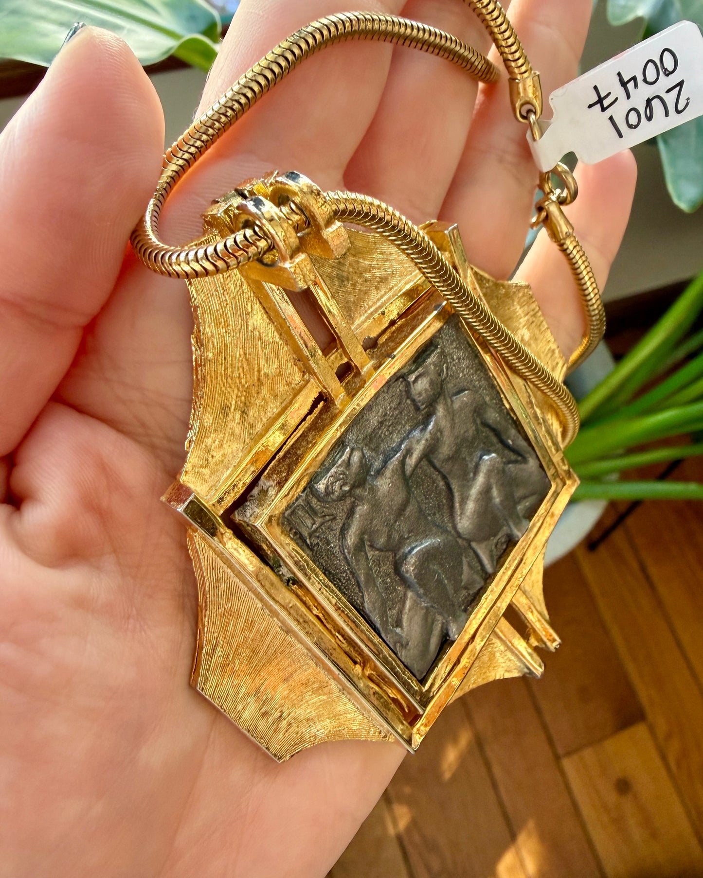 1970's Brutalist Gemini Necklace | Luca Razza