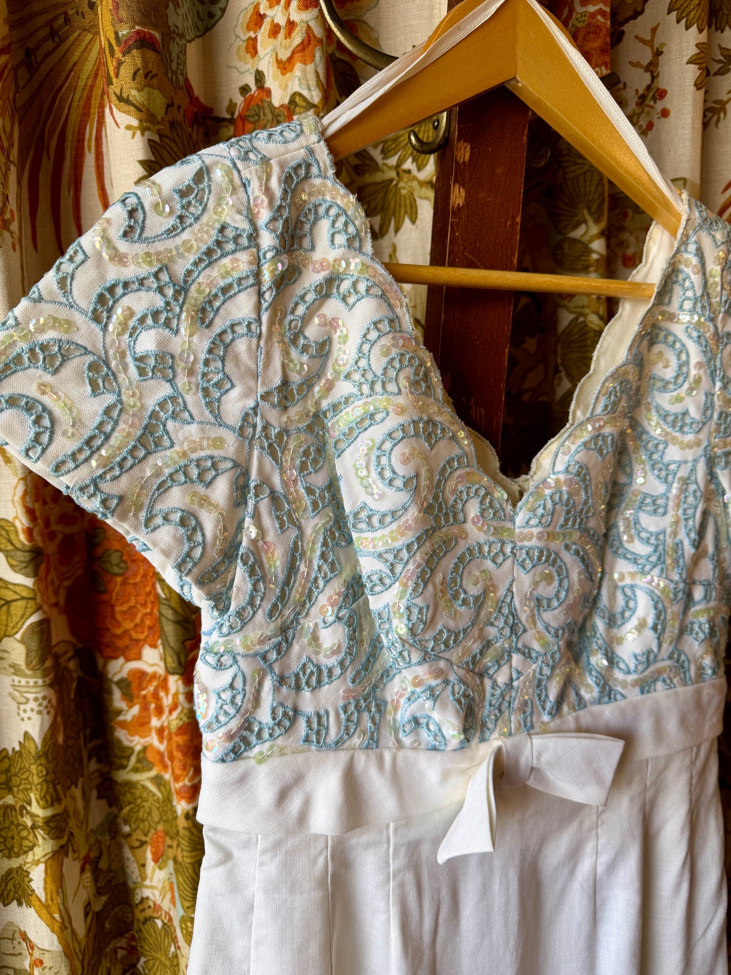 1960's Sequin Top Wiggle Dress | Parnes Feinstein