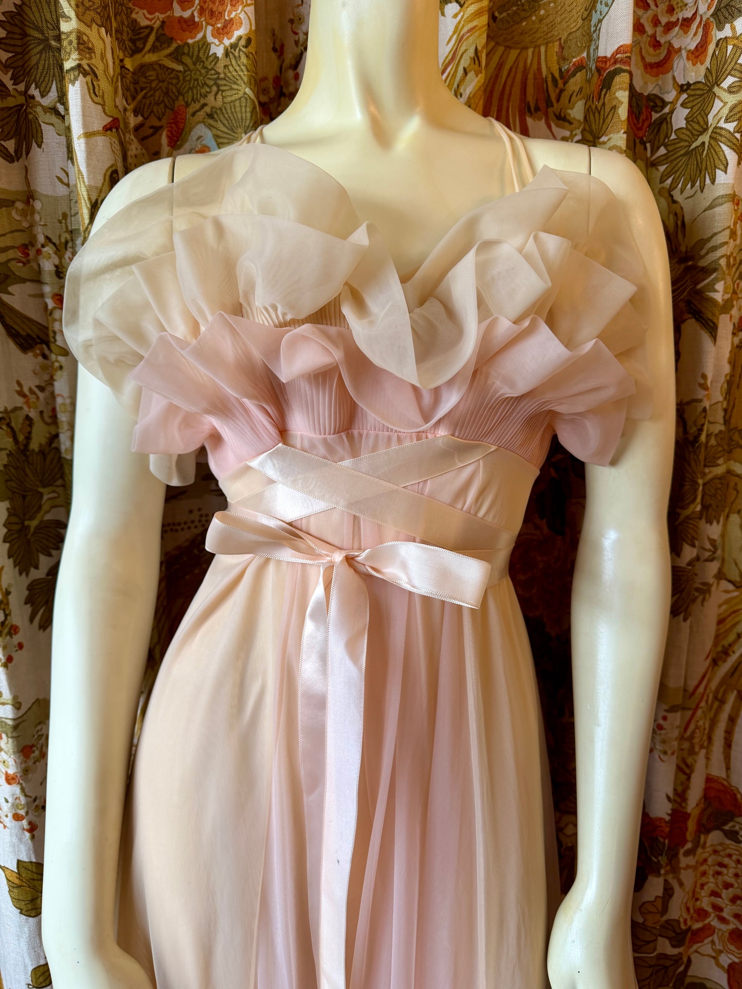 1960's Ruffle Top Nightgown/House Dress | Vanity Fair
