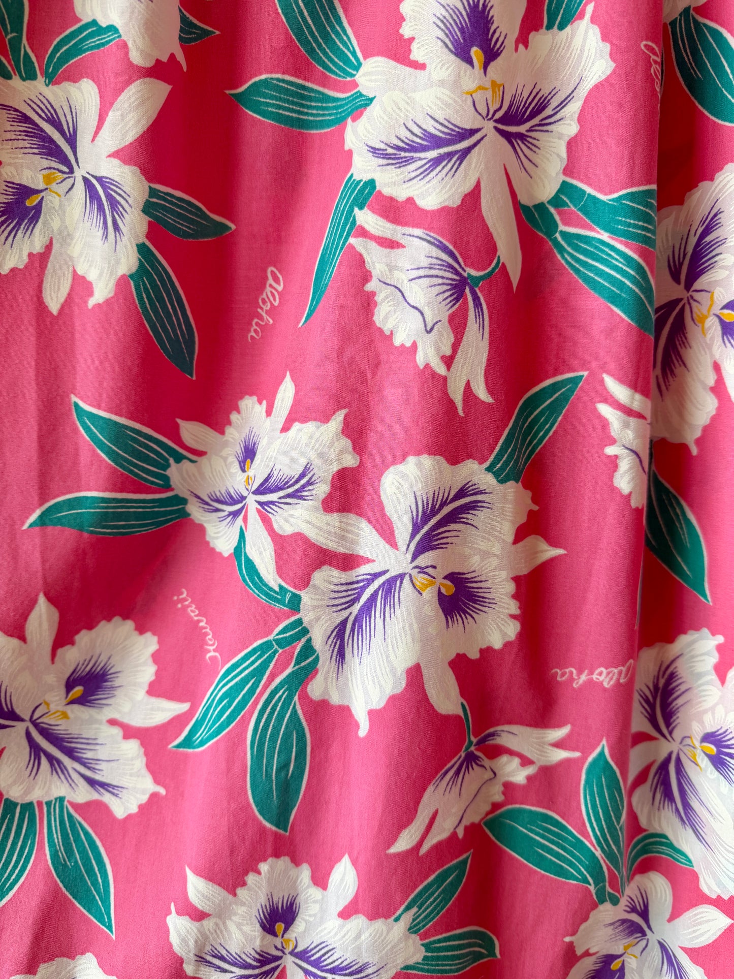 1980's/90's Pink Hawaiian Mumu Dress | Jade Fashions