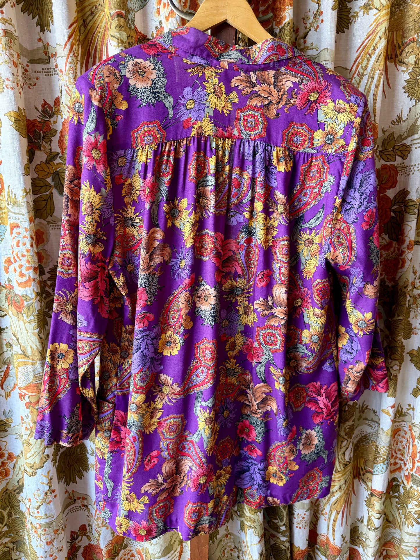 1990's Sunflower Paisley Blazer | Liz Baker