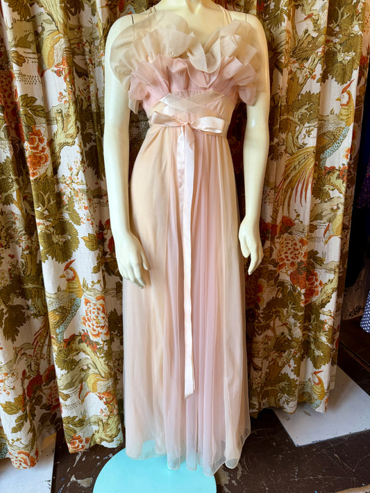 1960's Ruffle Top Nightgown/House Dress | Vanity Fair