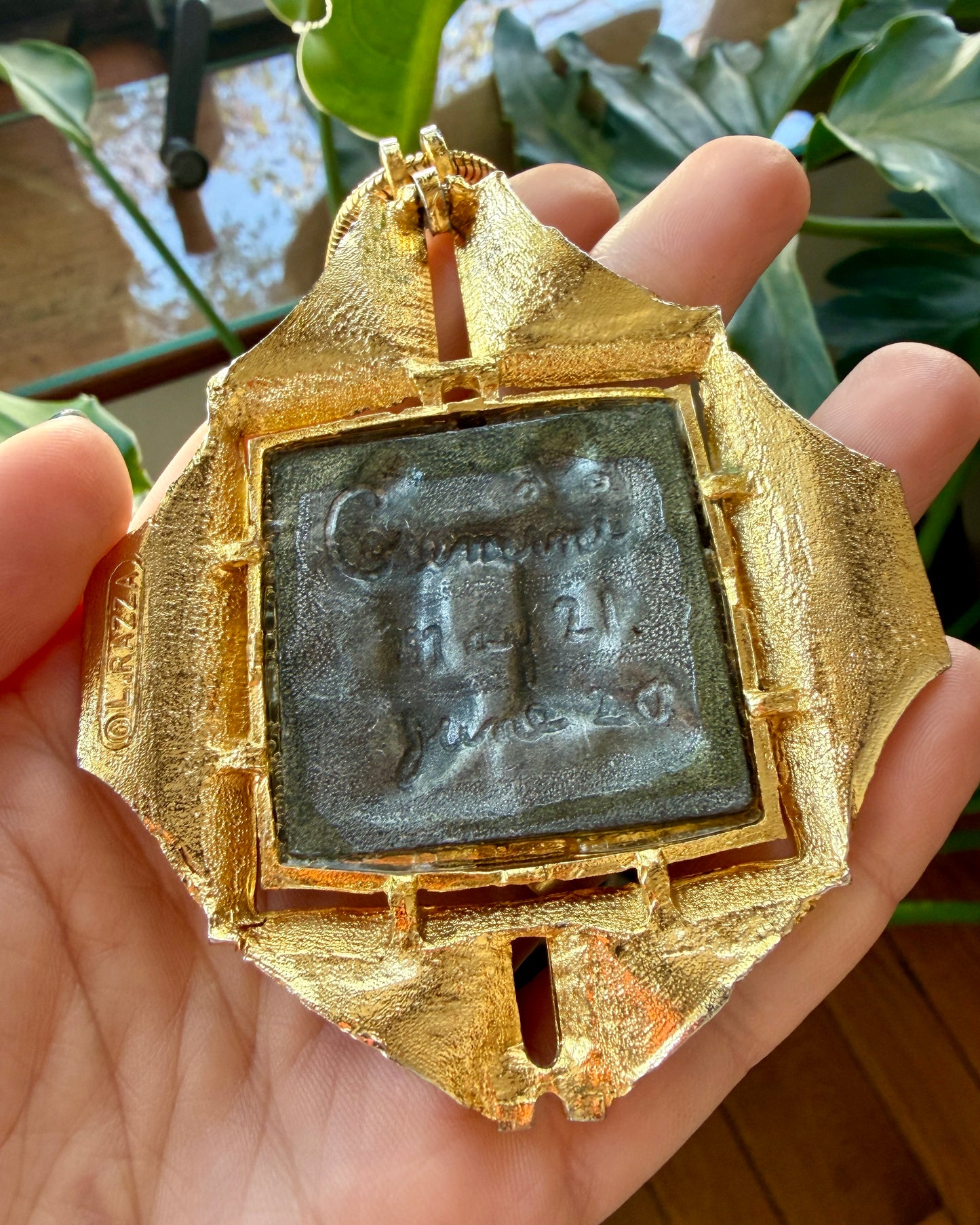 1970's Brutalist Gemini Necklace | Luca Razza