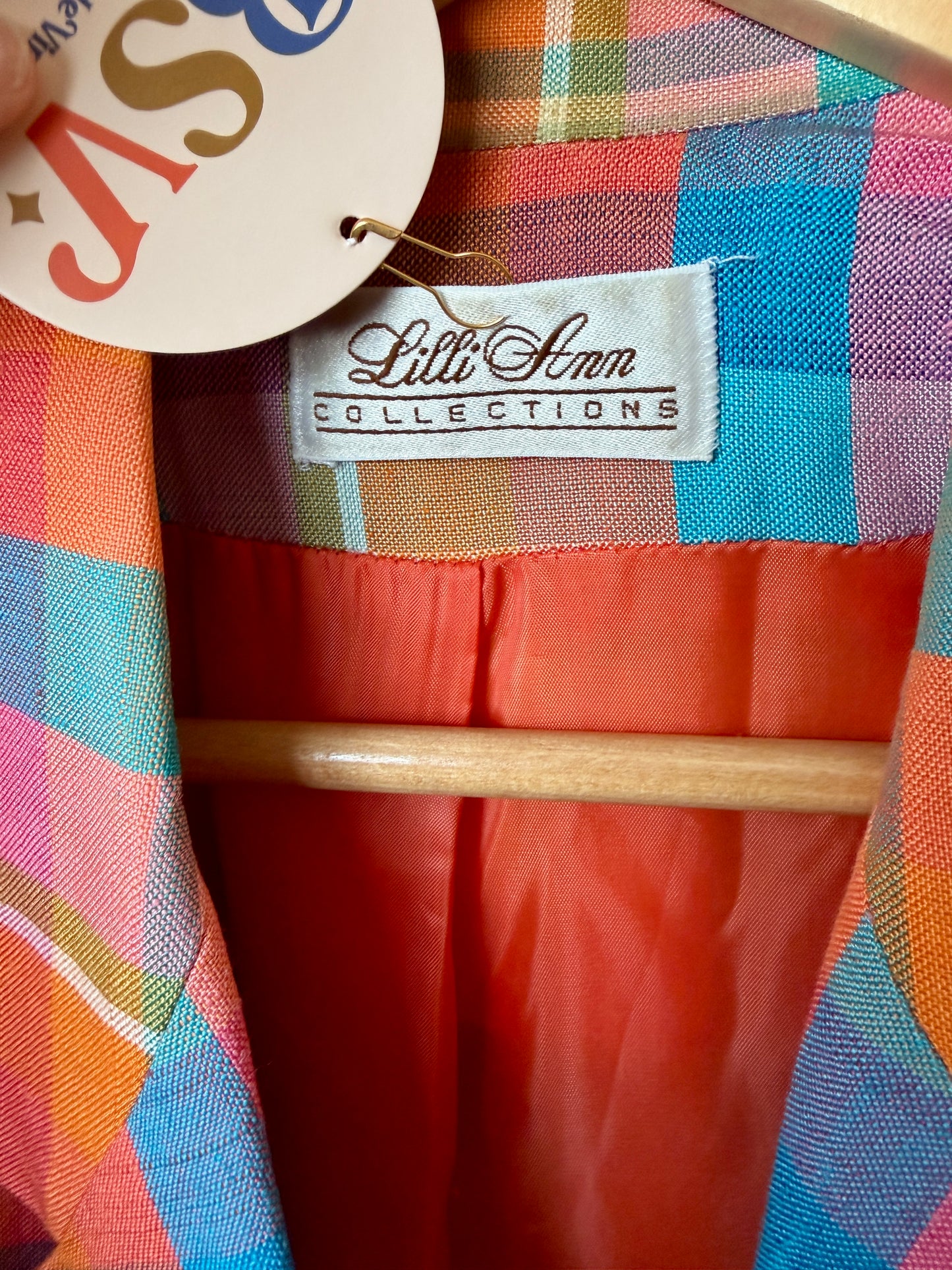 1980's Neon Madras Blazer | Lilli Ann Collections