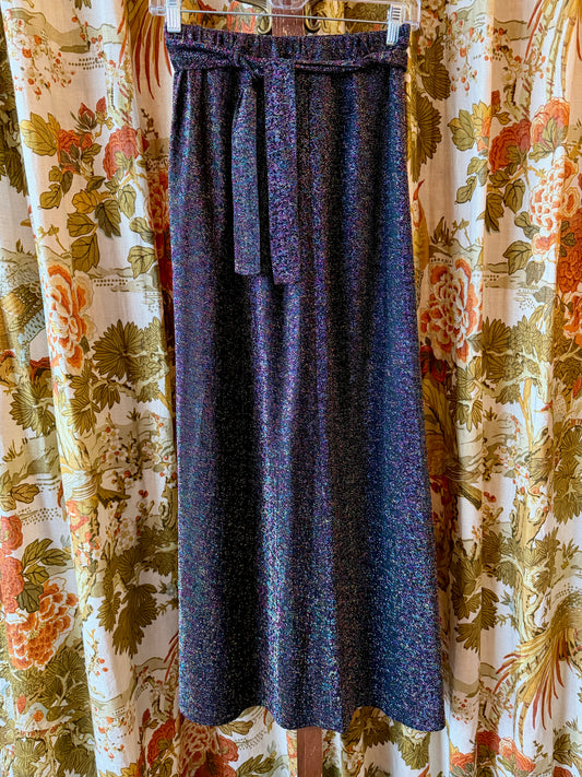 1970's Rainbow Lurex Skirt