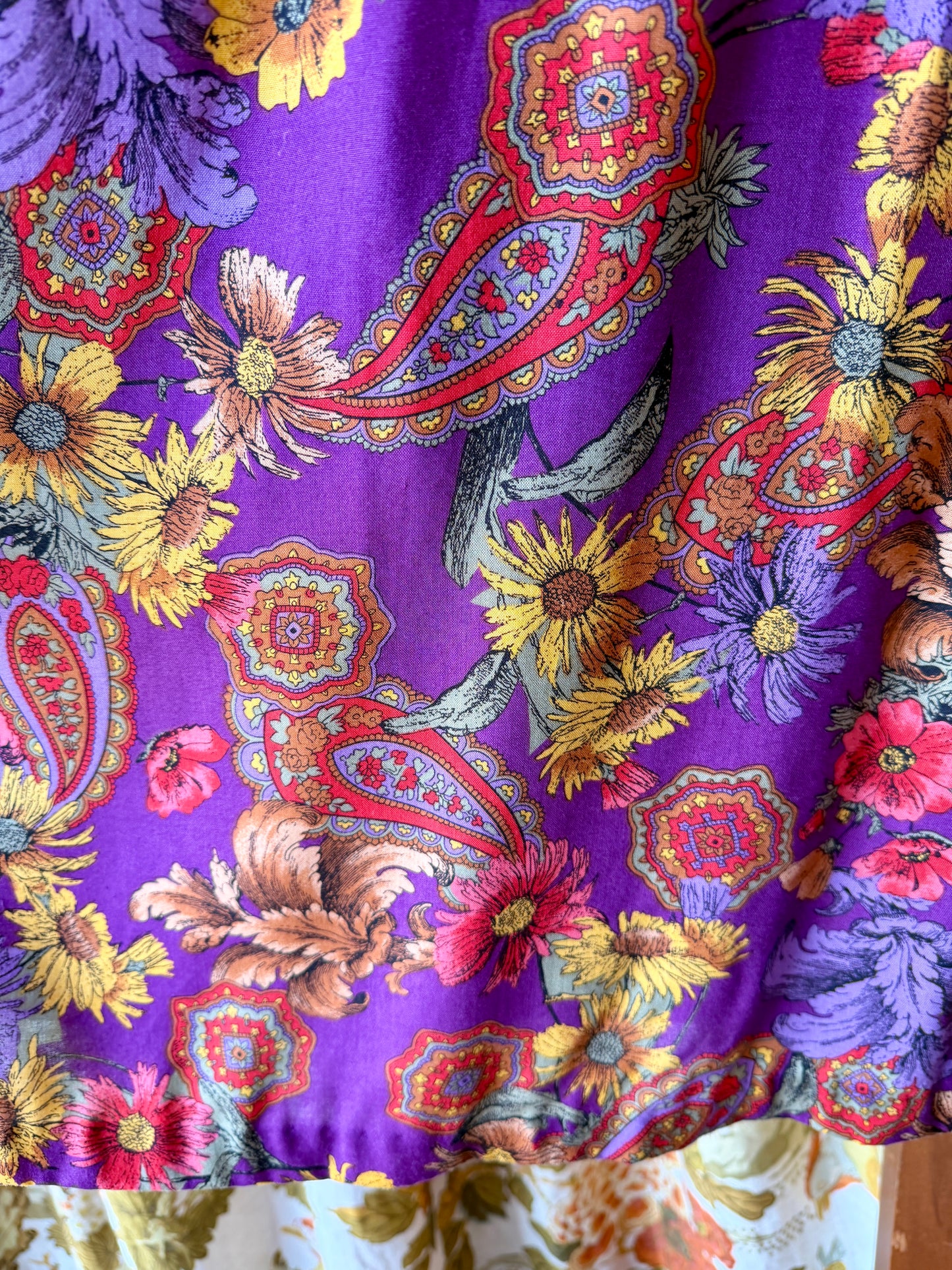 1990's Sunflower Paisley Blazer | Liz Baker