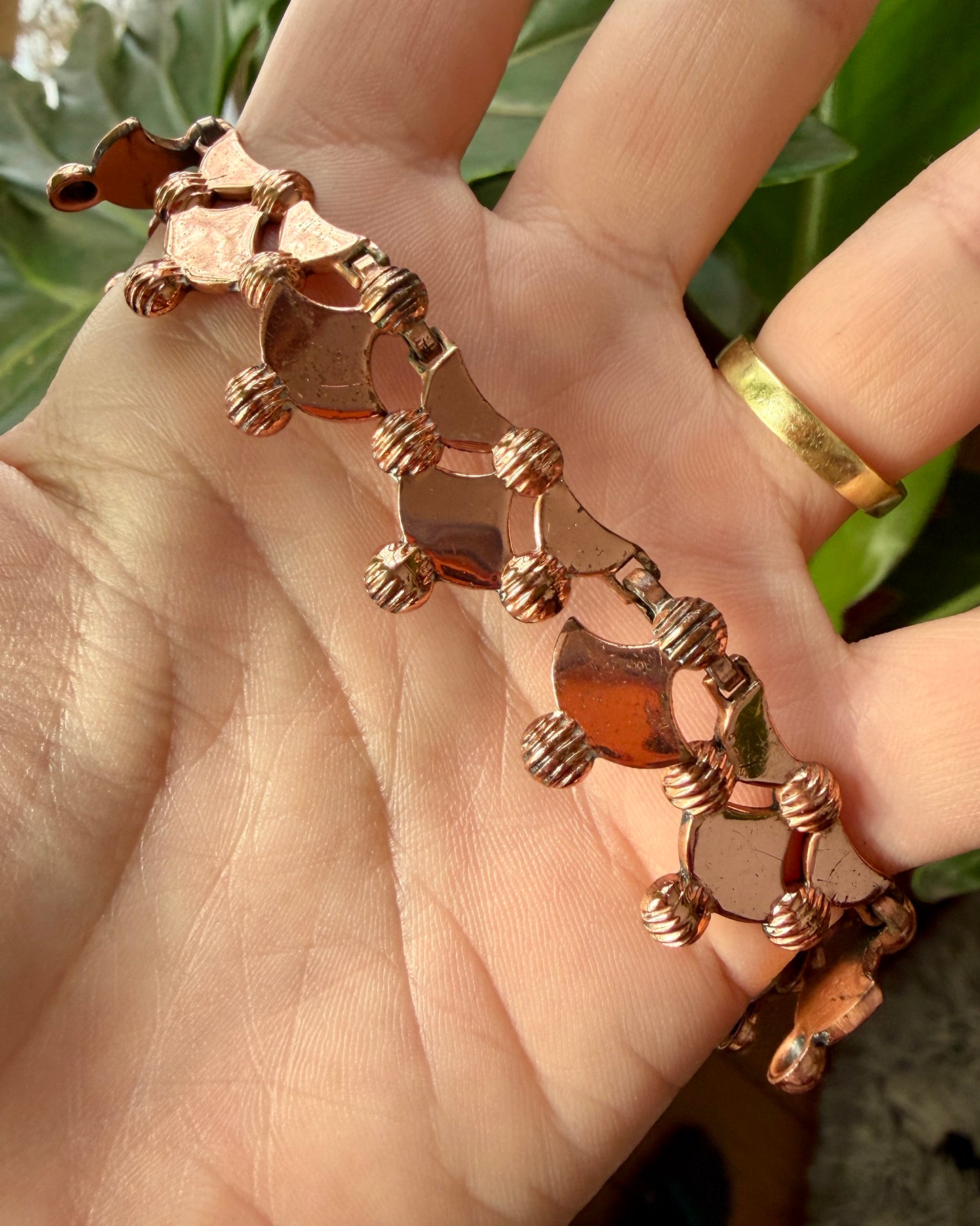 1950's Copper Collar Necklace | Renoir