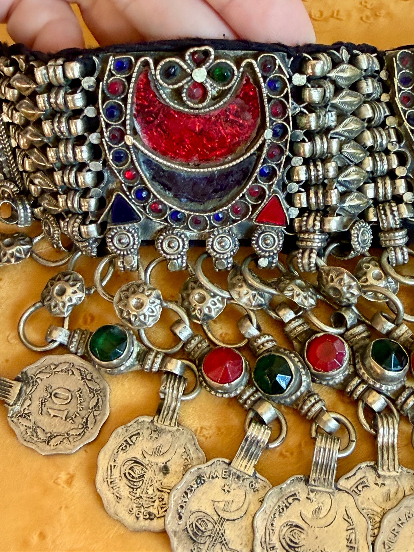 Vintage Afghani/Pakistani Kuchi Choker Necklace