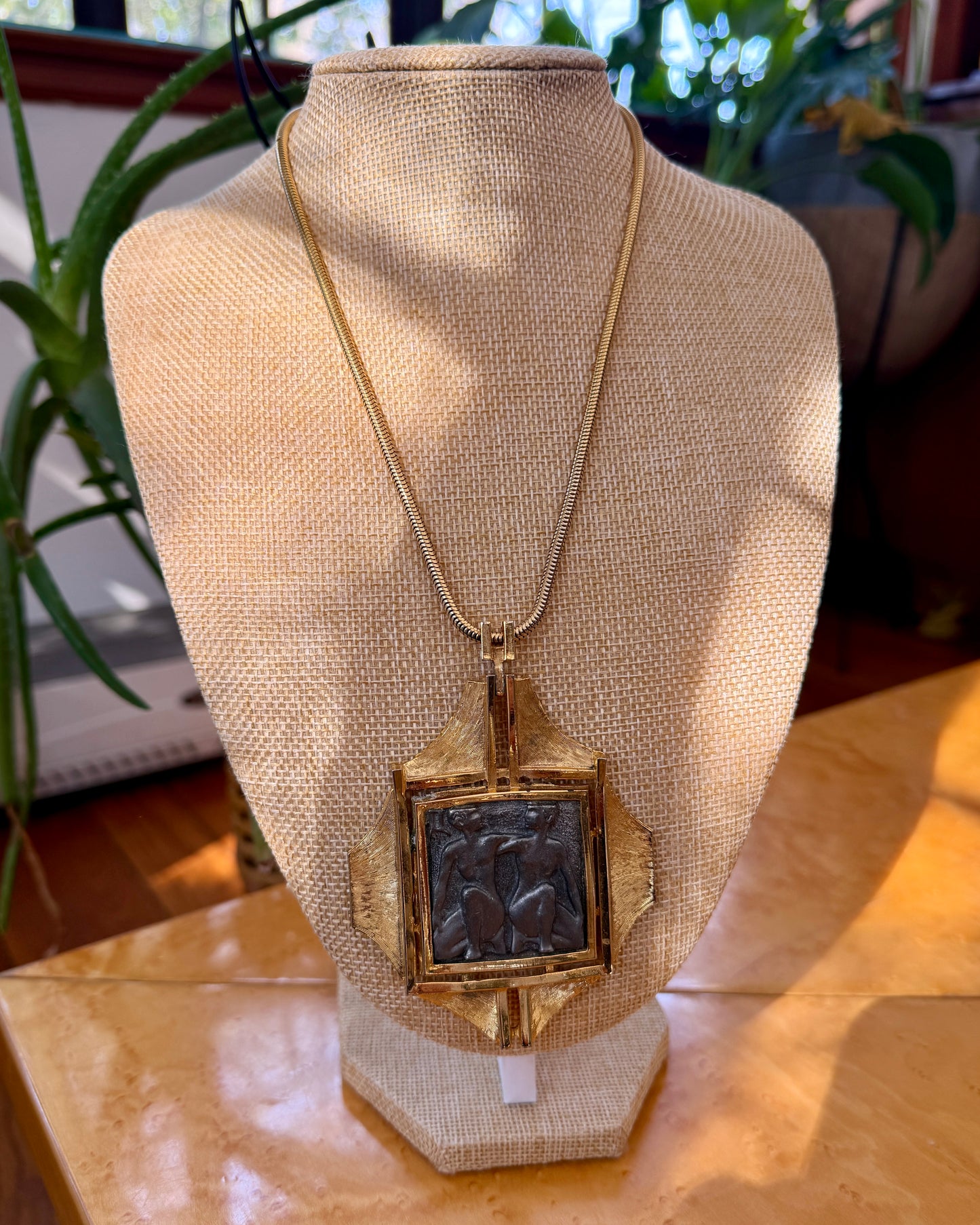 1970's Brutalist Gemini Necklace | Luca Razza