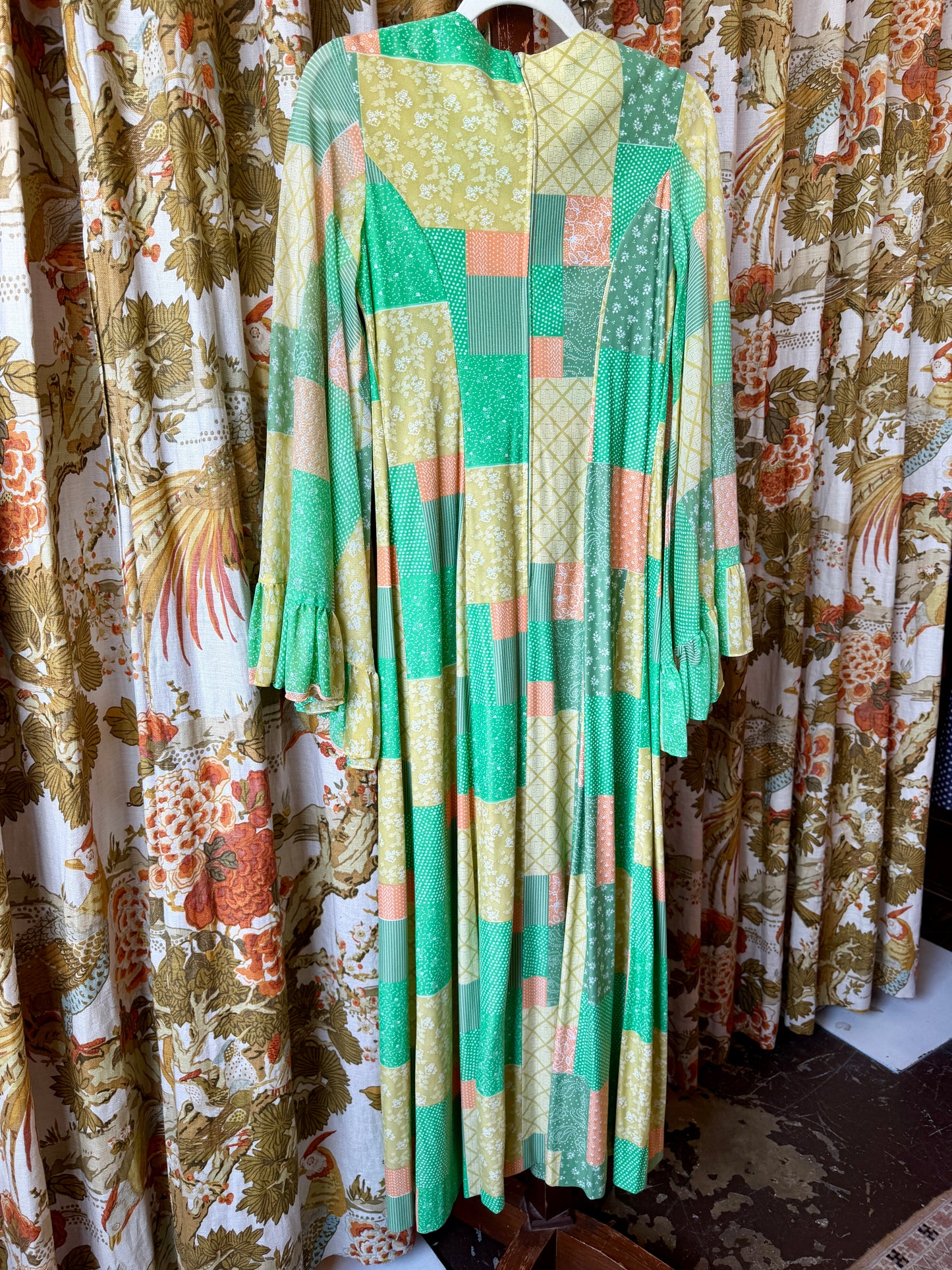 1970's "Patchwork" Angel Wing Dress