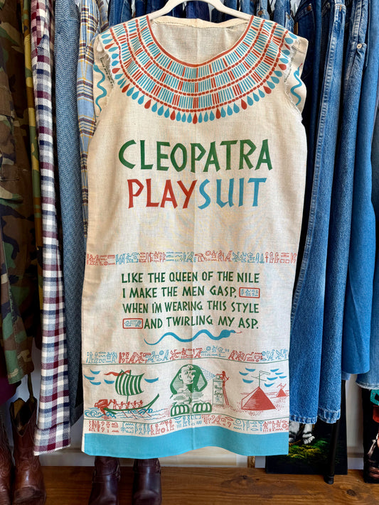 1950's/60's Feed Sack Cleopatra Dress
