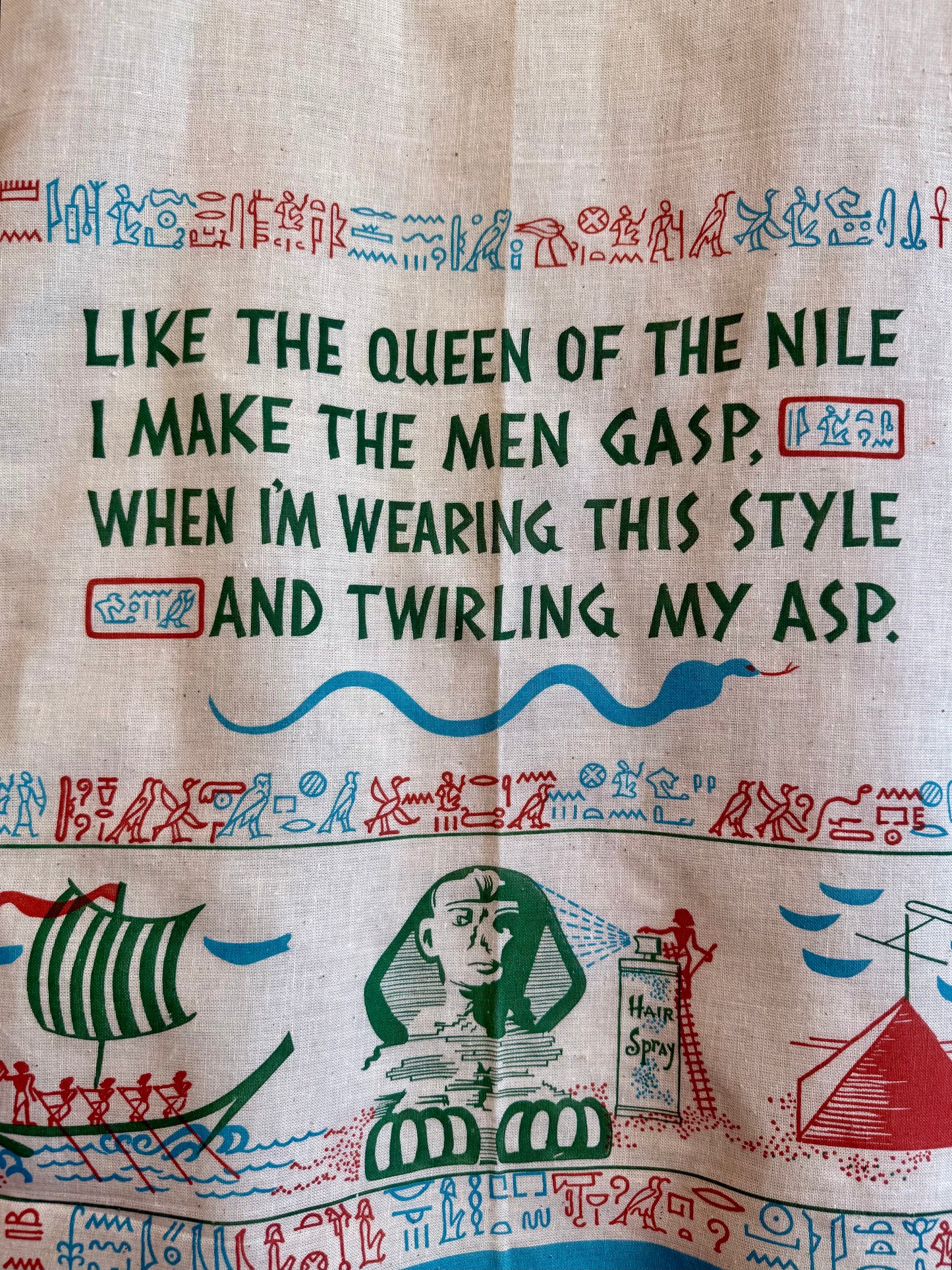 1950's/60's Feed Sack Cleopatra Dress