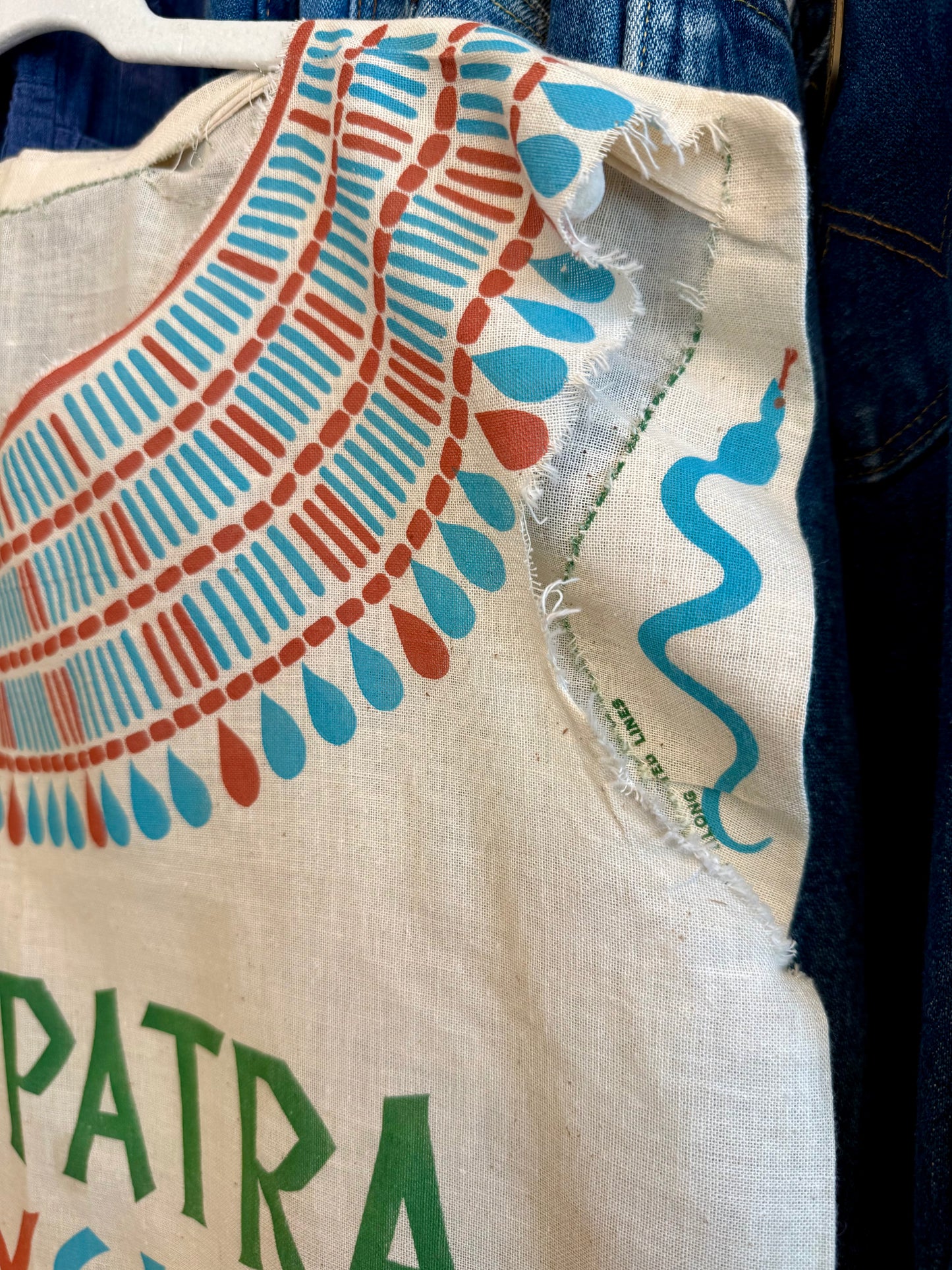 1950's/60's Feed Sack Cleopatra Dress