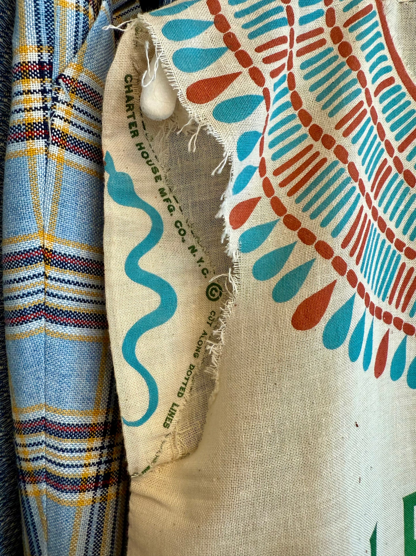 1950's/60's Feed Sack Cleopatra Dress