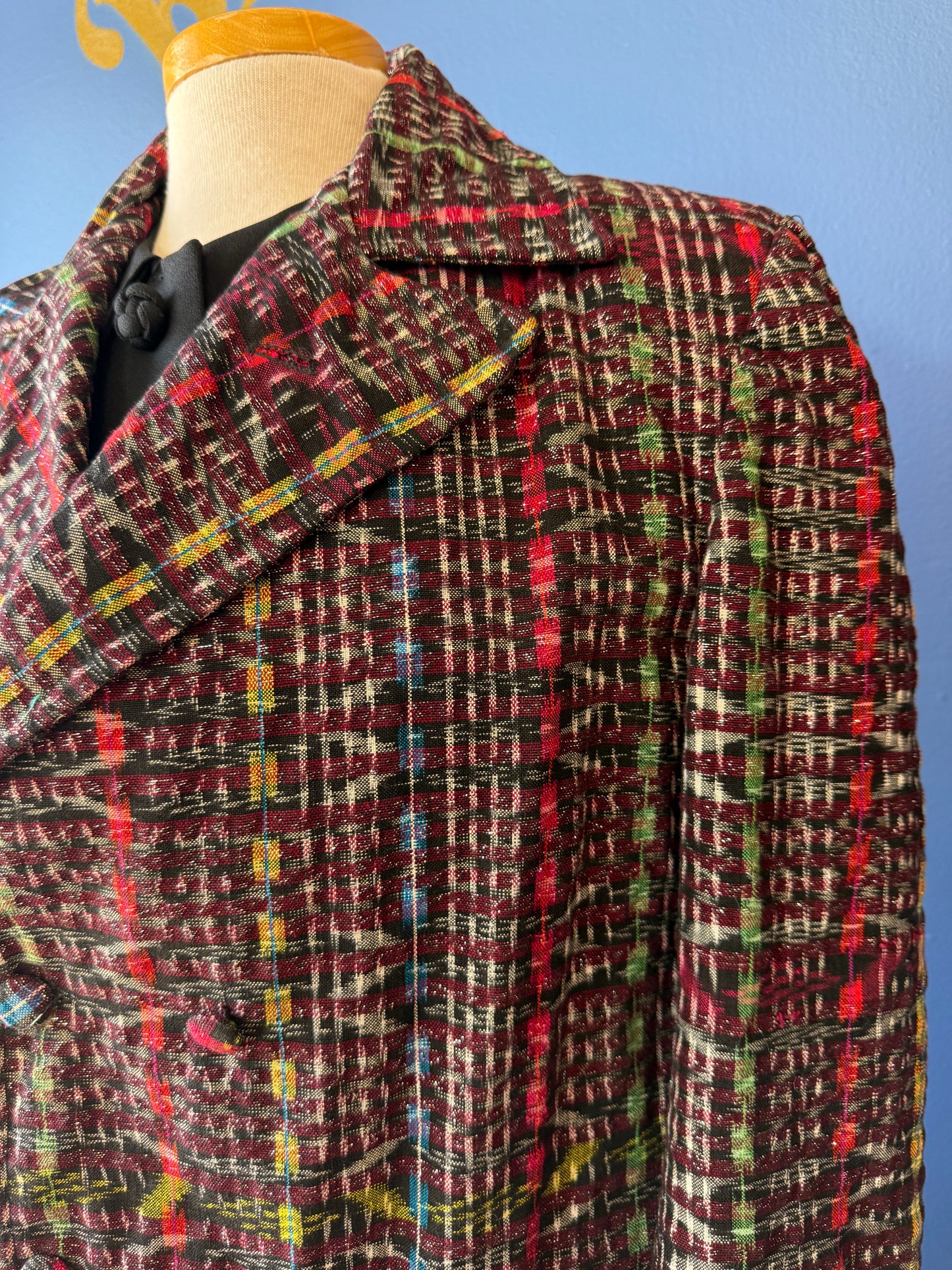 1990's? Silver Threaded Guatemalan Coat | Ixmucané