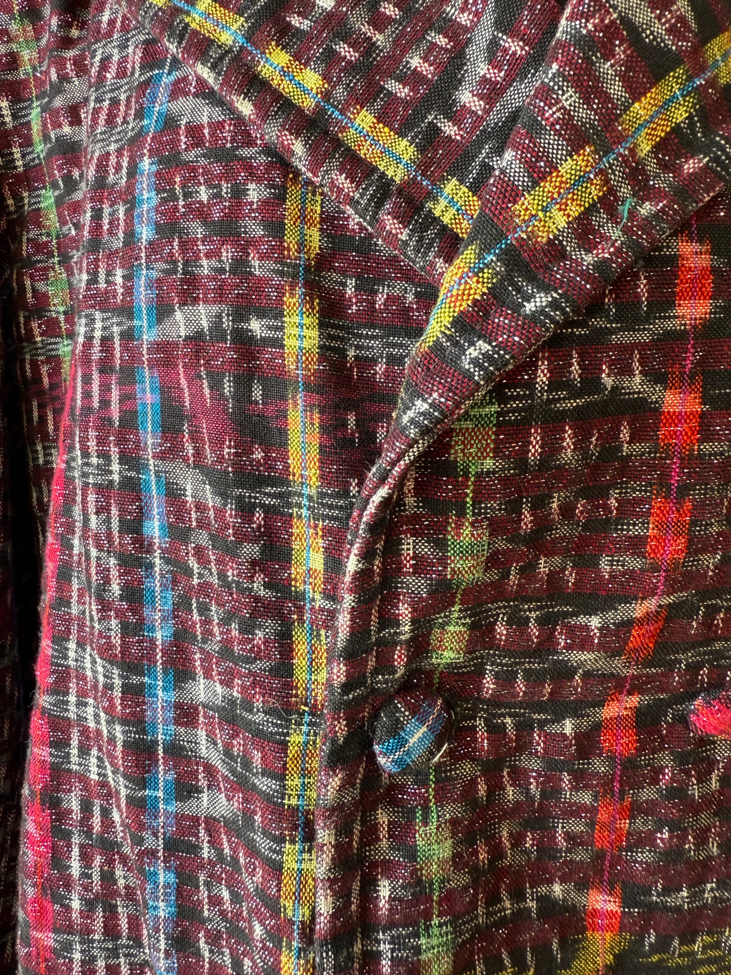 1990's? Silver Threaded Guatemalan Coat | Ixmucané