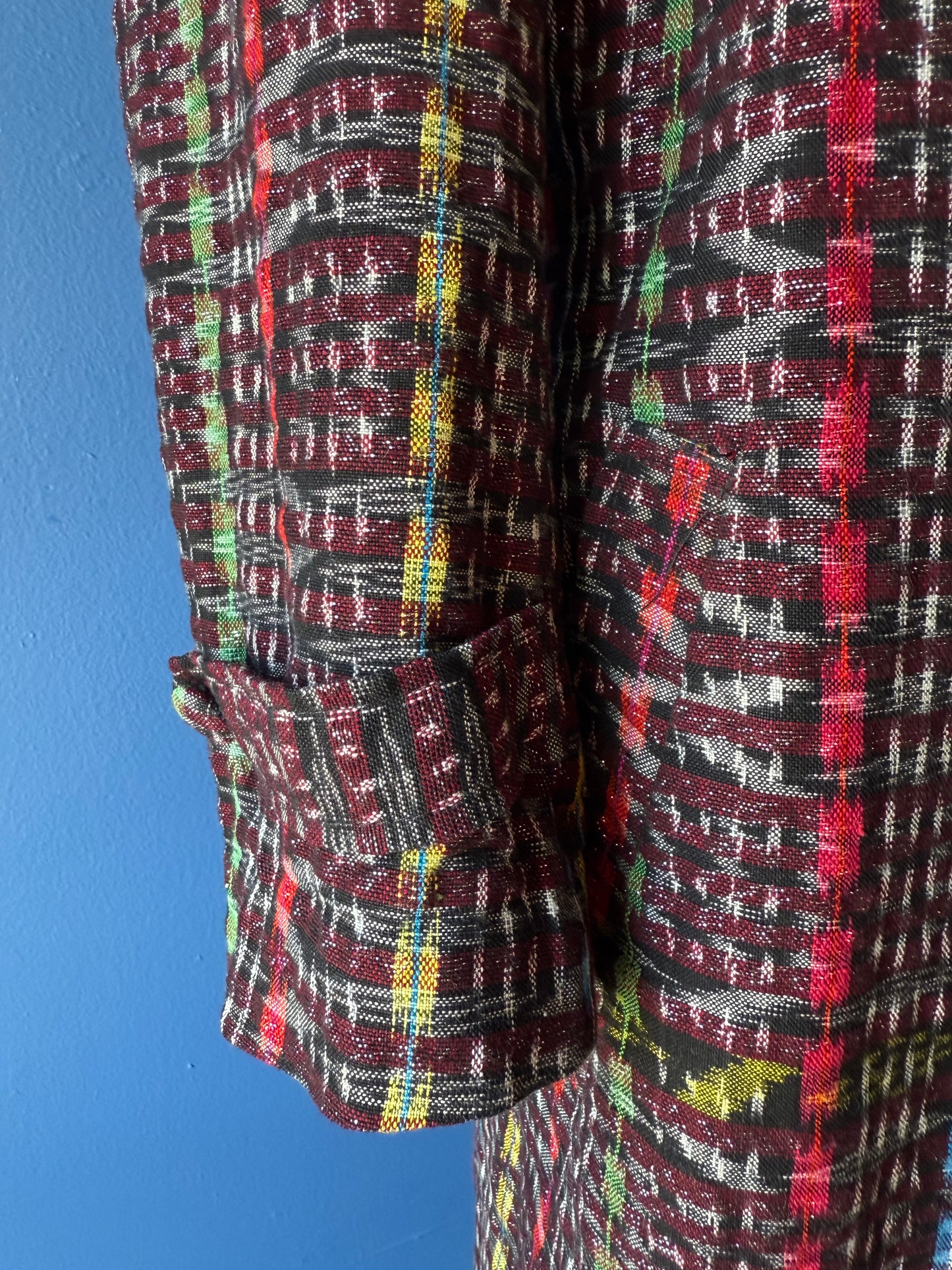 1990's? Silver Threaded Guatemalan Coat | Ixmucané