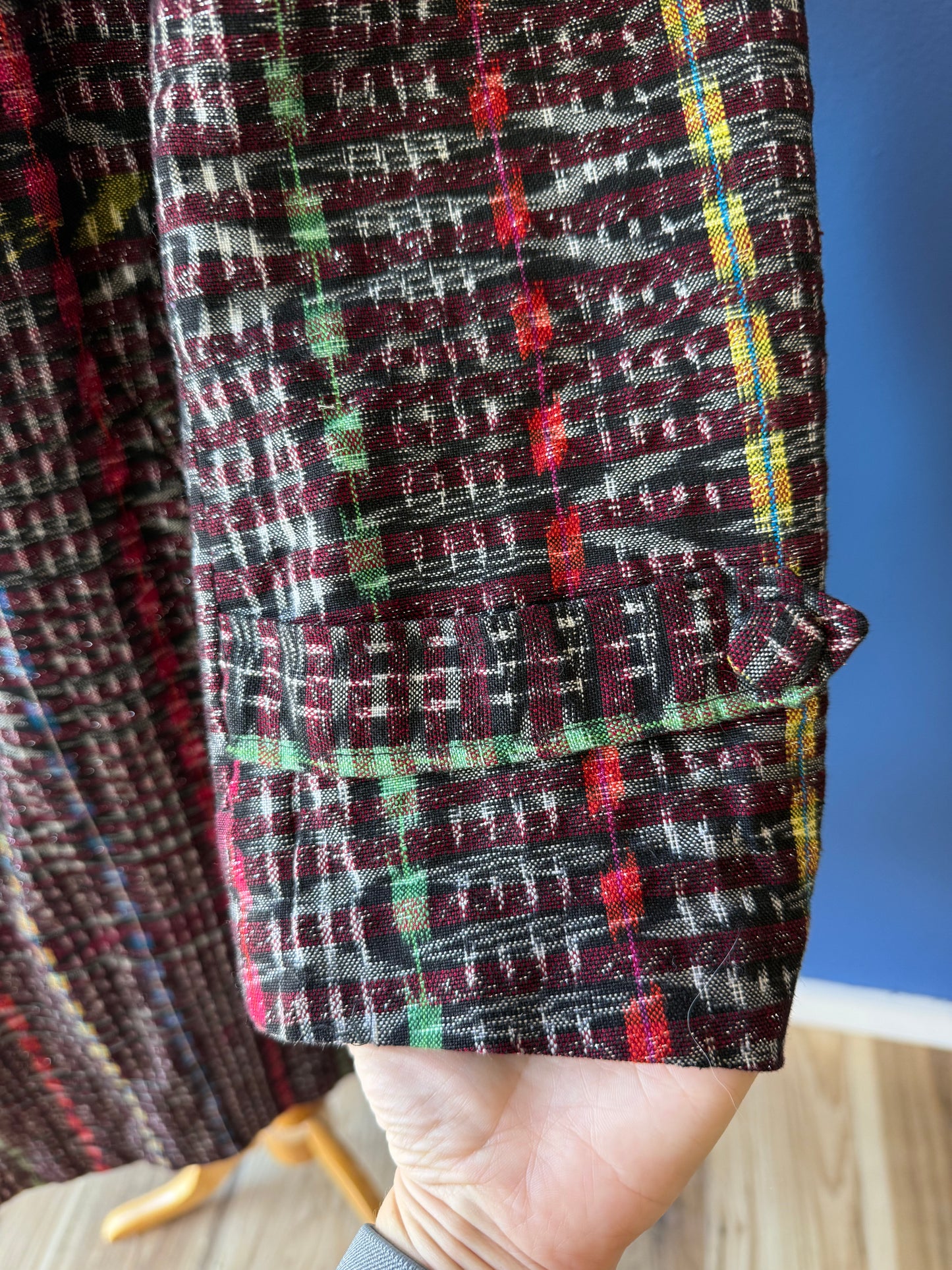 1990's? Silver Threaded Guatemalan Coat | Ixmucané