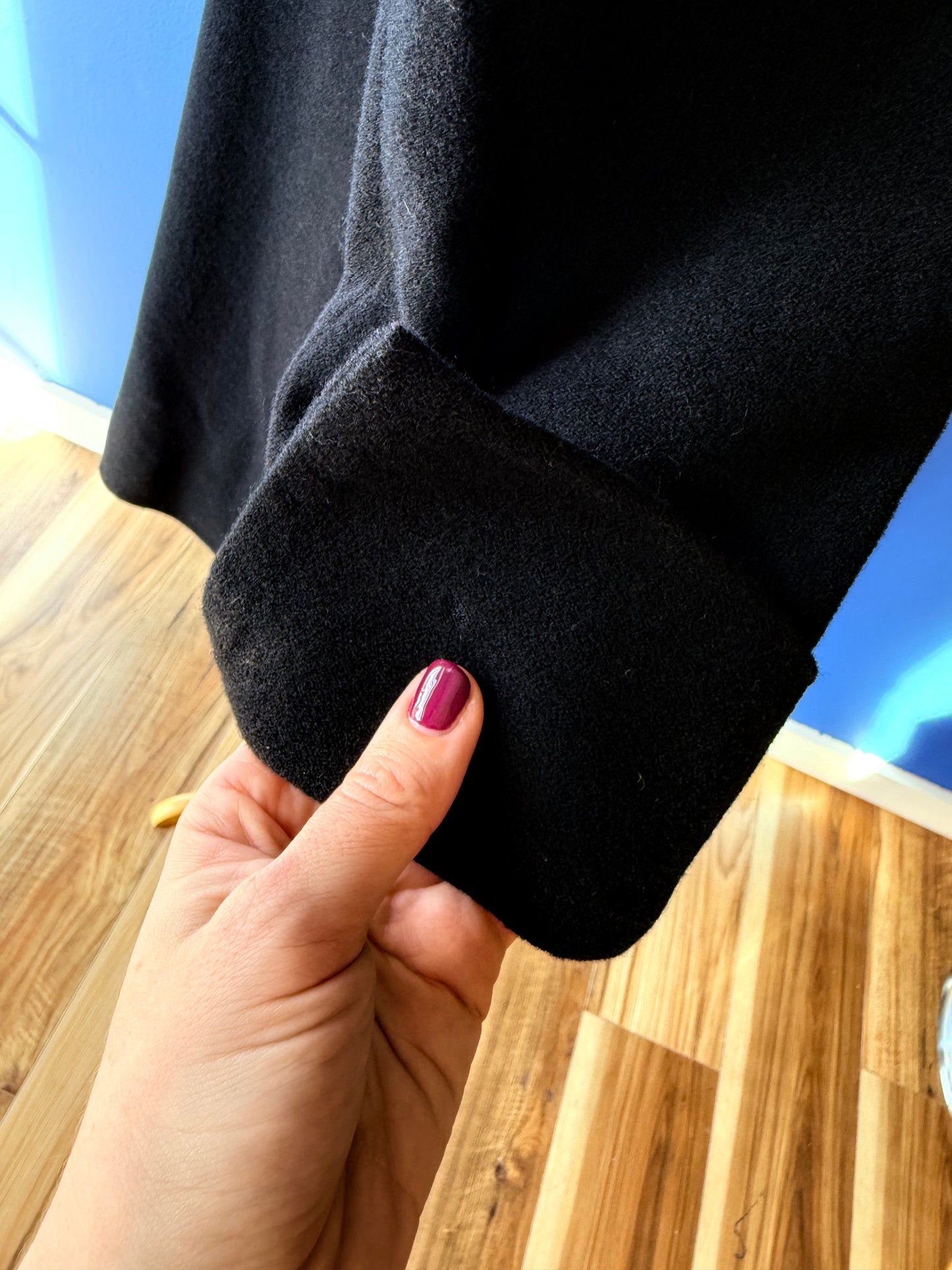 1990's Black Wool Coat | Emmanuel Ungaro