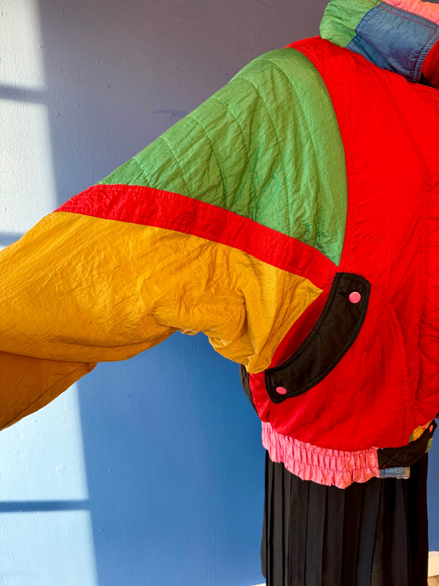 1980's Rainbow Colorblock Ski Coat | Prezzia
