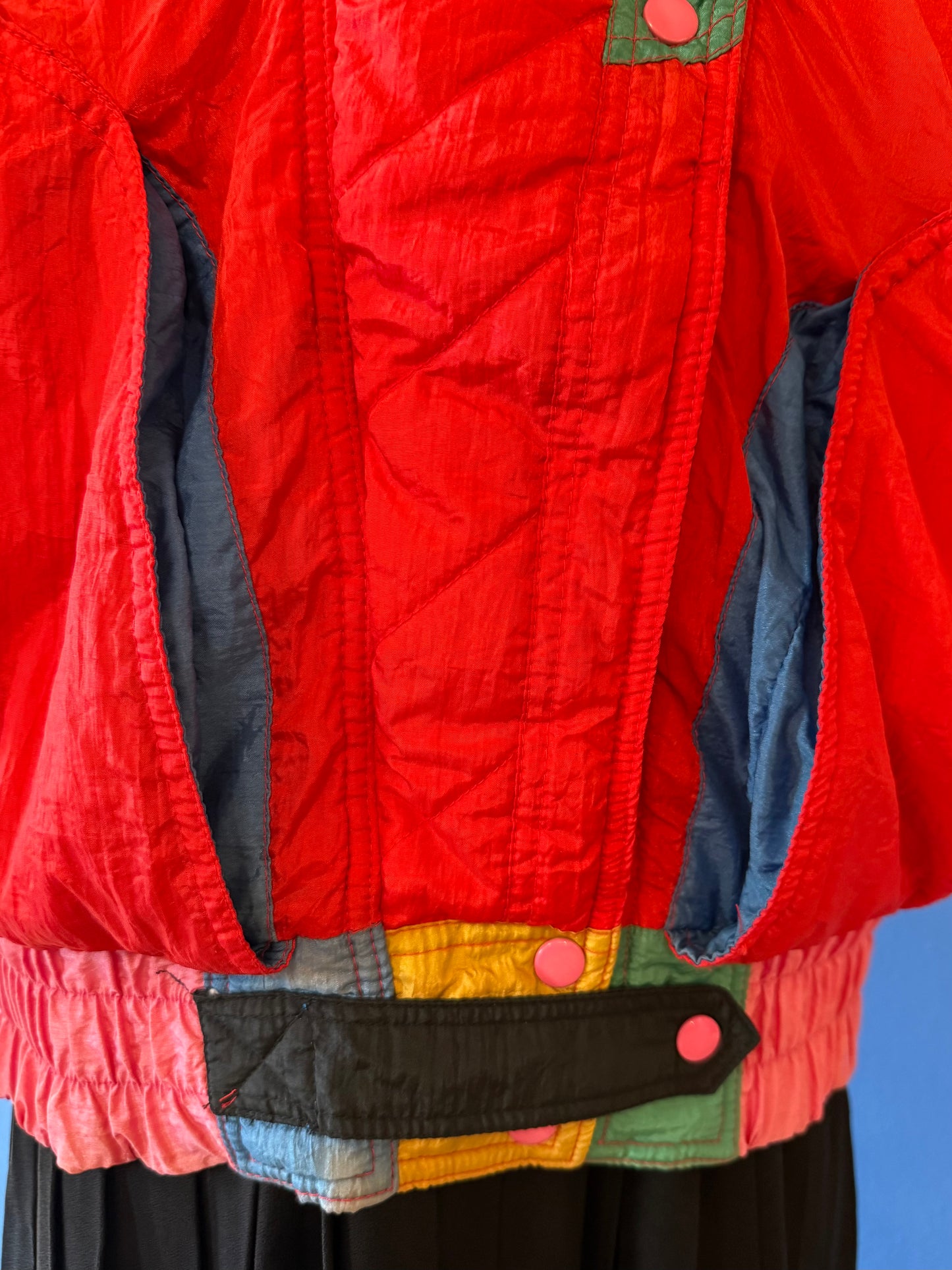 1980's Rainbow Colorblock Ski Coat | Prezzia