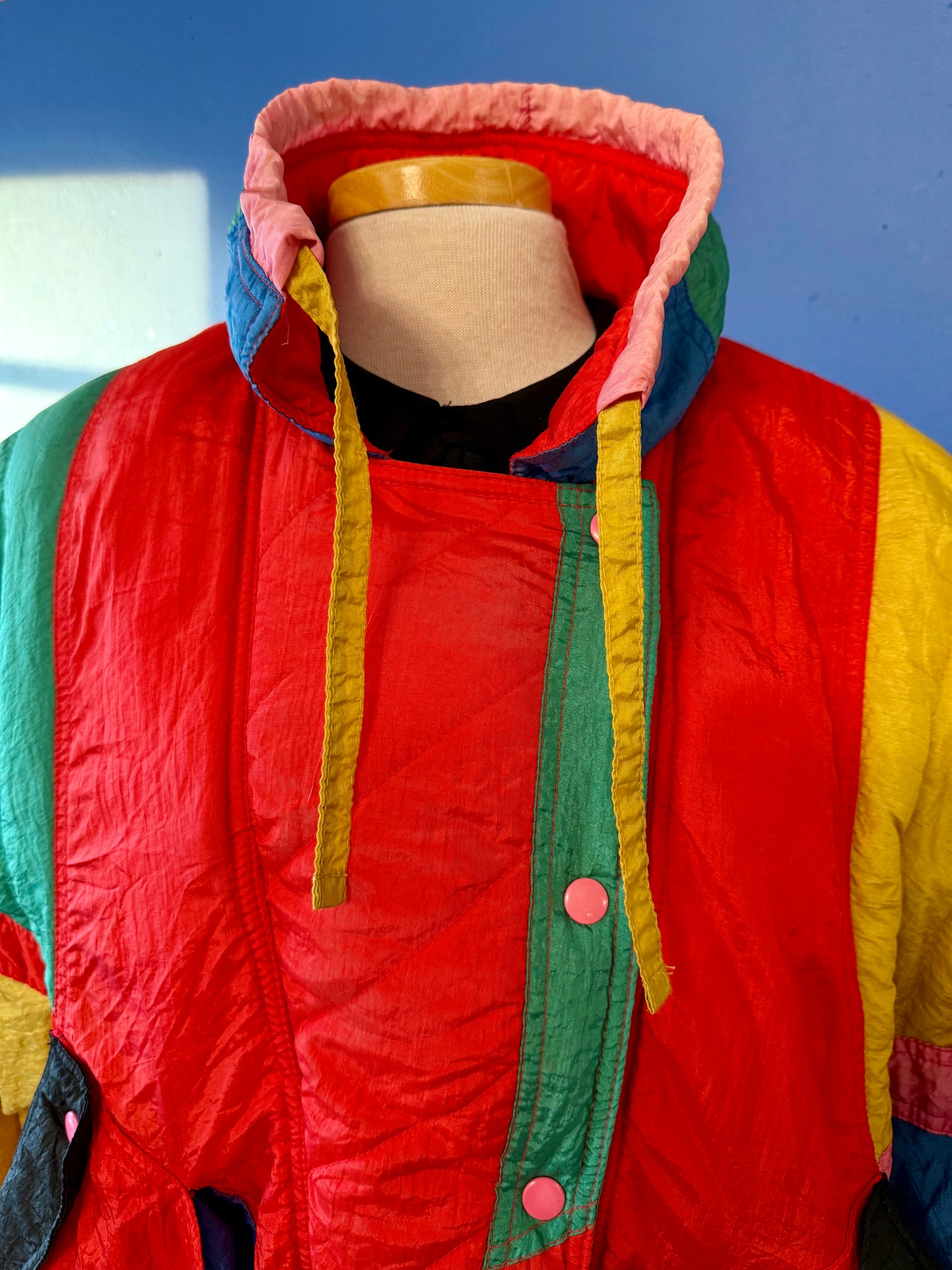 1980's Rainbow Colorblock Ski Coat | Prezzia