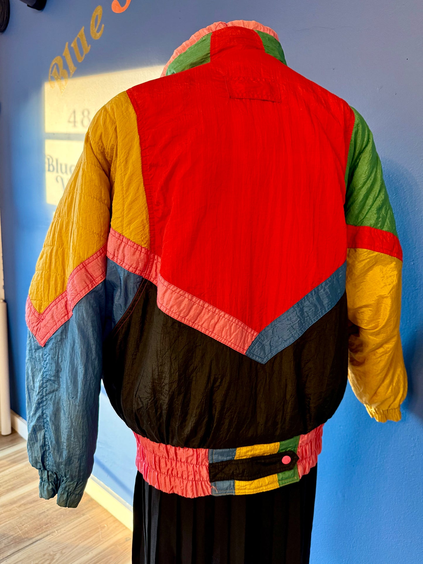 1980's Rainbow Colorblock Ski Coat | Prezzia